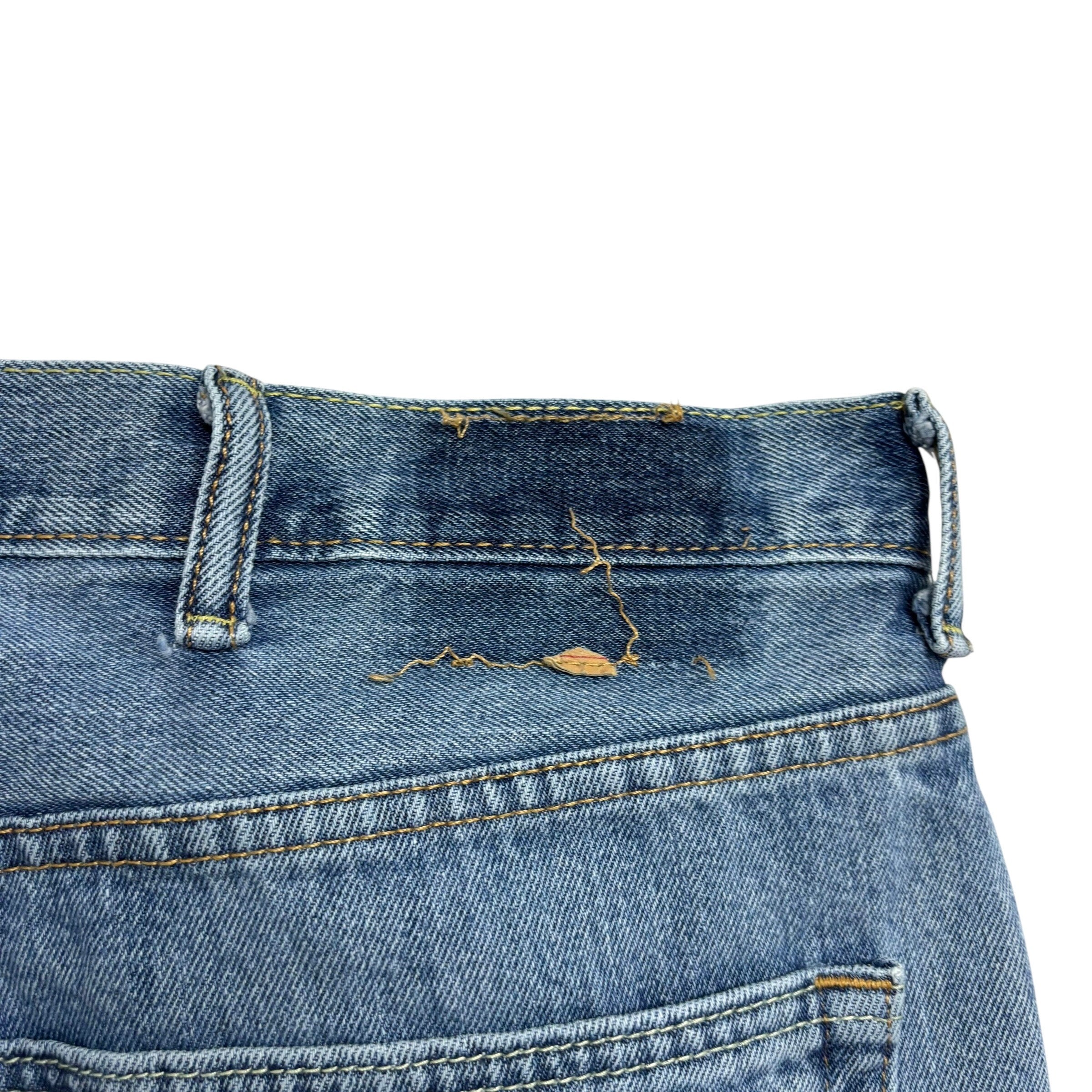 Levis 550 Jeans W44 L31 Mens Mid Blue Baggy Relaxed Straight Fit Denim