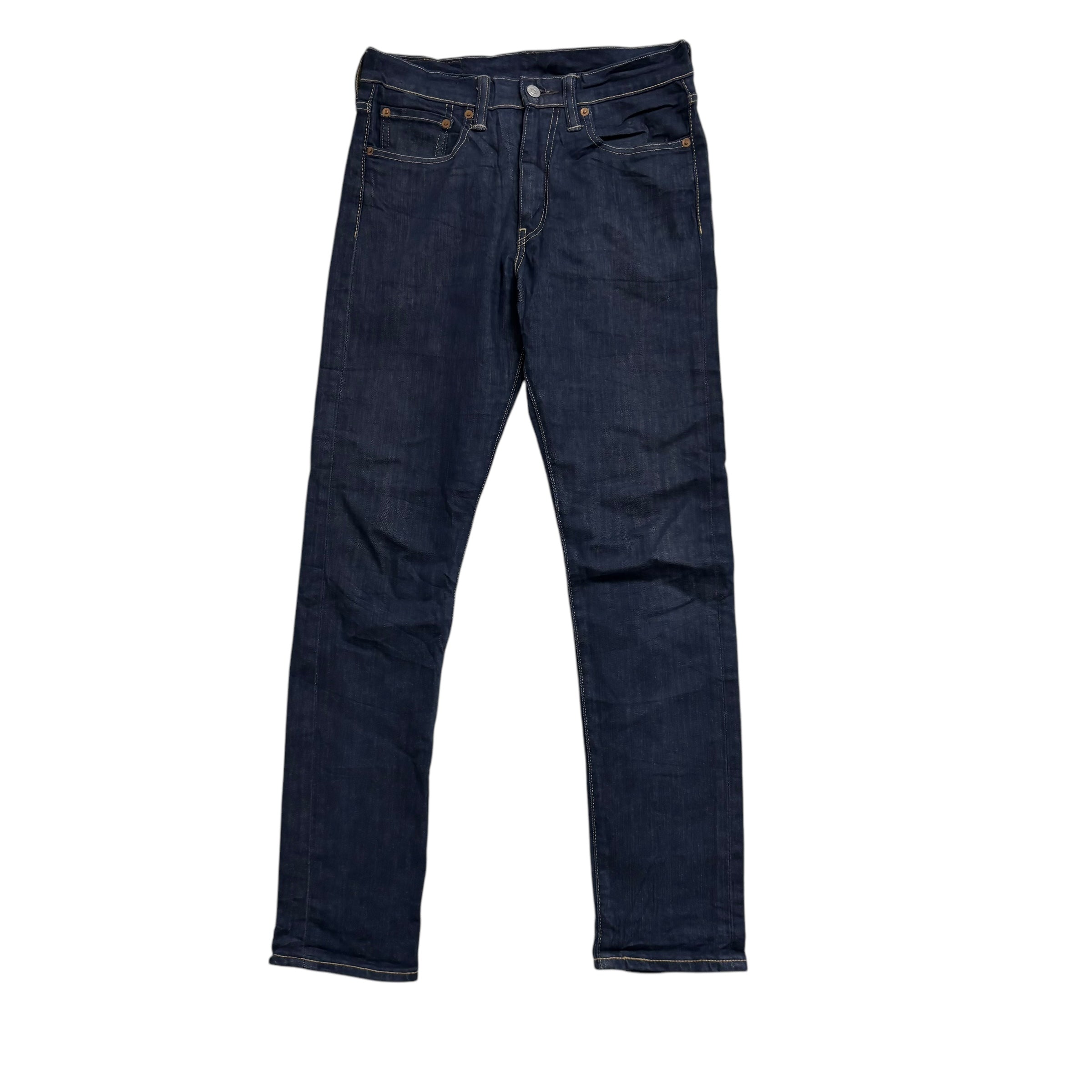 Levis 522 Jeans W28 L32 Mens Dark Blue Slim Tapered Fit Stretch Denim (E)