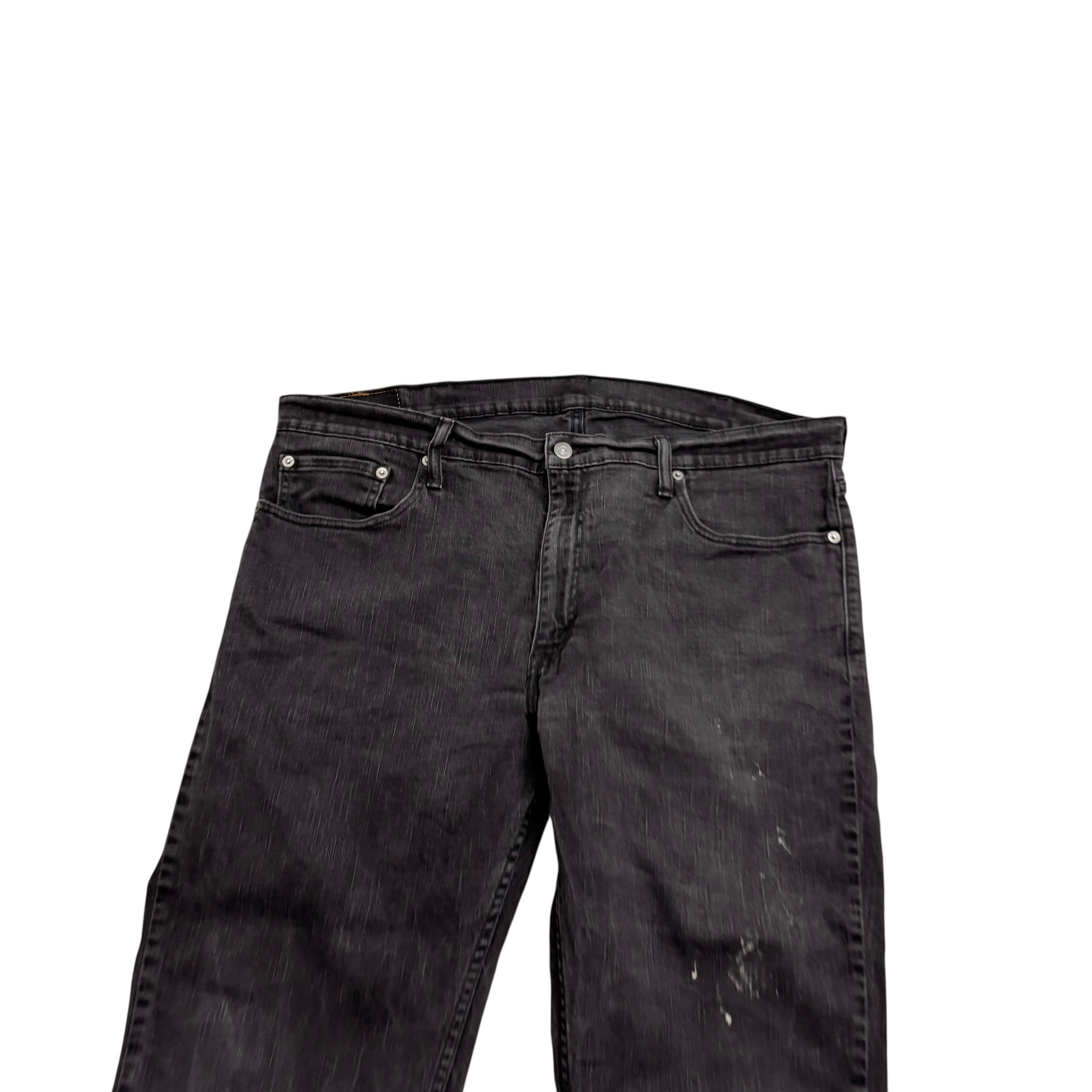 Levis 559 Jeans W40 L29 Mens Black Relaxed Straight Fit Stretch Denim (F)