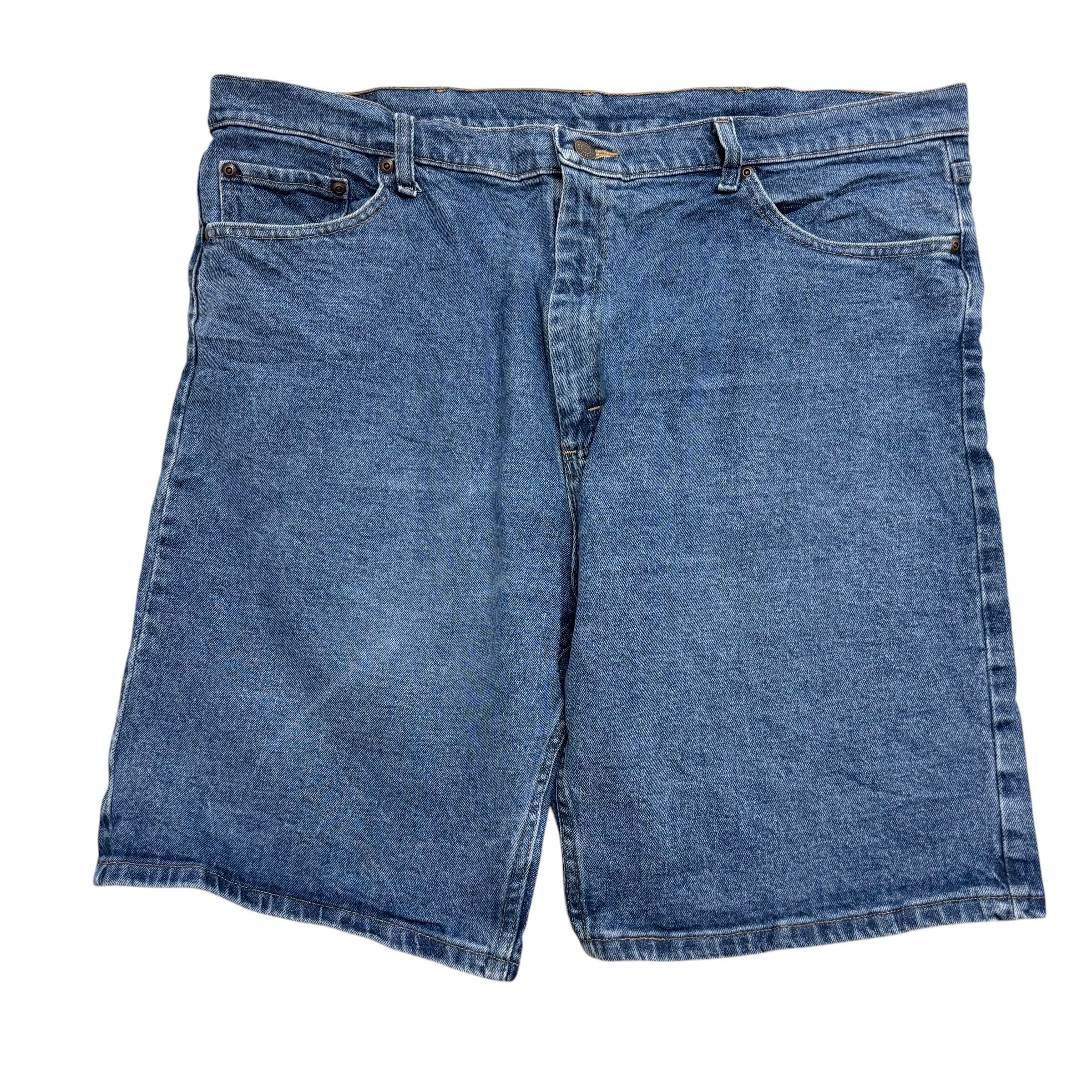 Wrangler Baggy Jorts W40 Mens Denim Shorts Mid Blue Relaxed Fit Stretch (E)