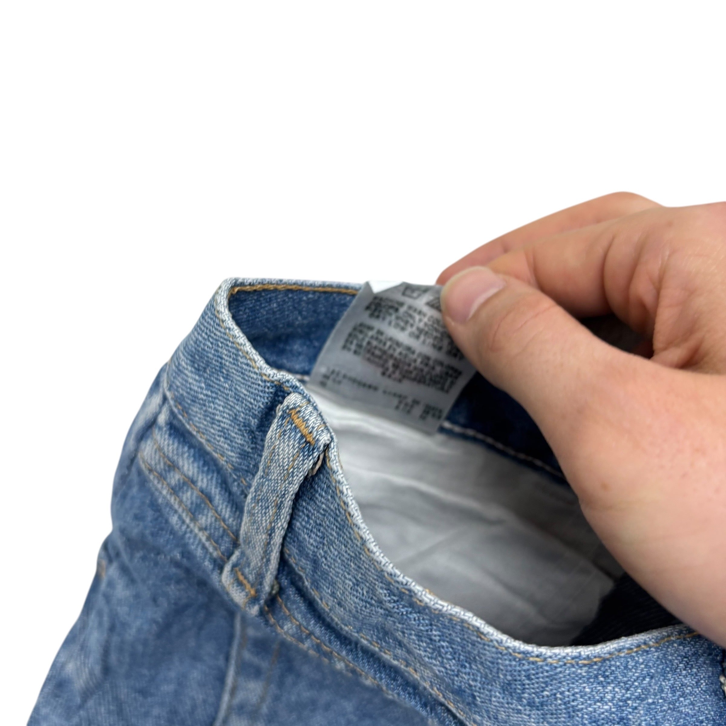 Wrangler Baggy Jorts W42 Mens Denim Shorts Mid Blue Relaxed Fit (E)