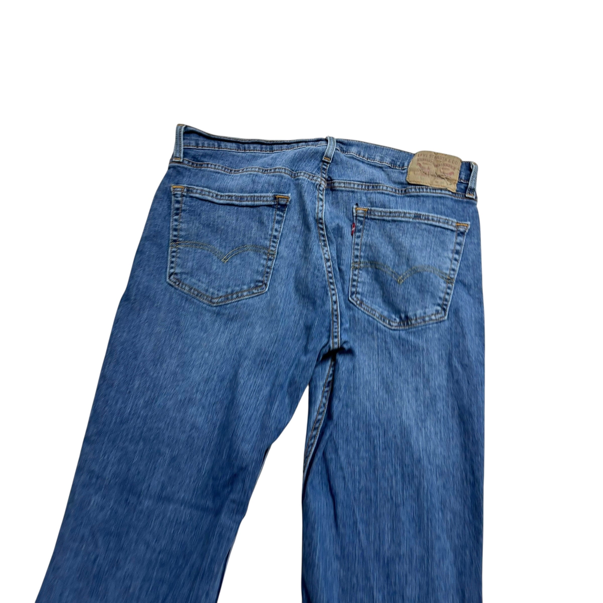 Levis 559 Jeans W36 L34 Mens Mid Blue Regular Straight Fit Stretch Denim