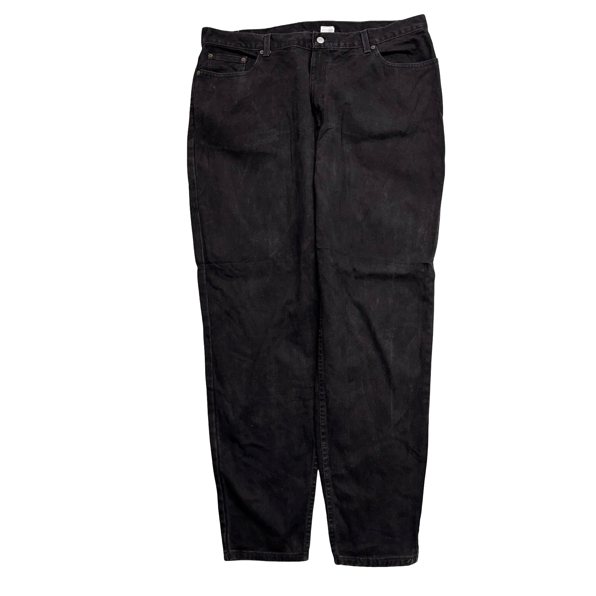 Levis 550 Jeans W40 L33 Womens Black Relaxed Tapered Fit Vintage Denim