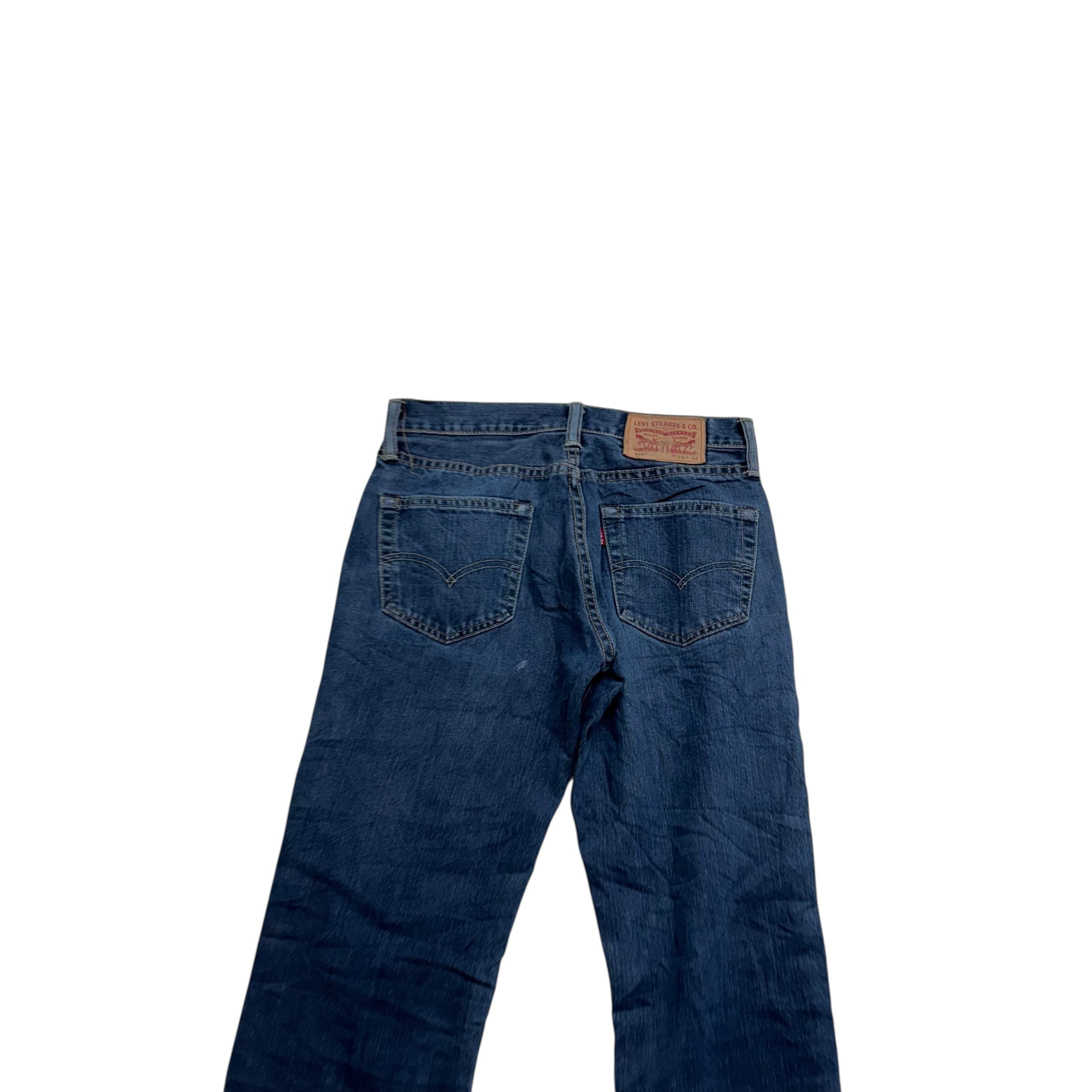 Levis 511 Jeans W28 L32 Mens Dark Blue Slim Fit Denim