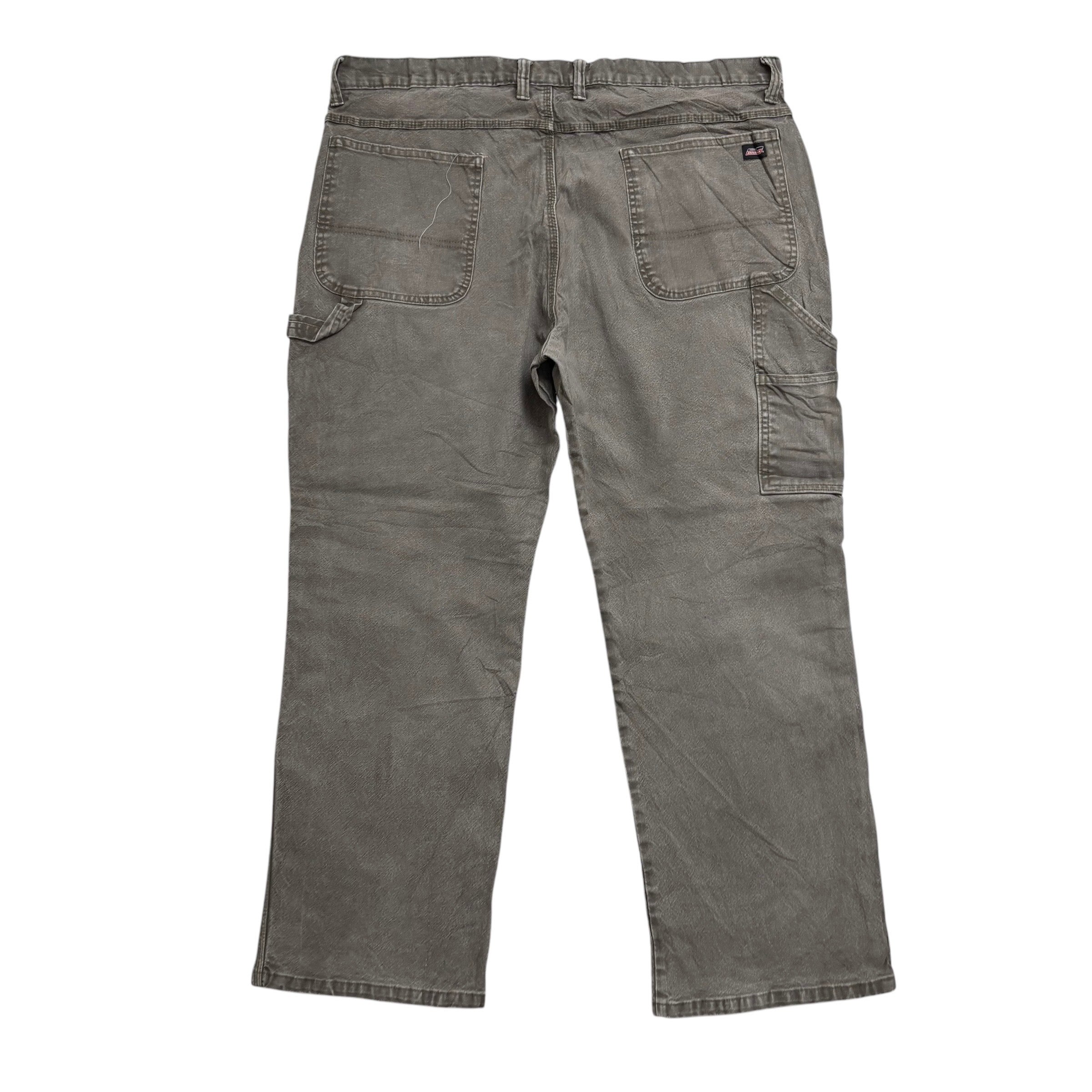 Dickies Carpenter Pants W40 L30 Mens Green Relaxed Straight Trousers Jeans