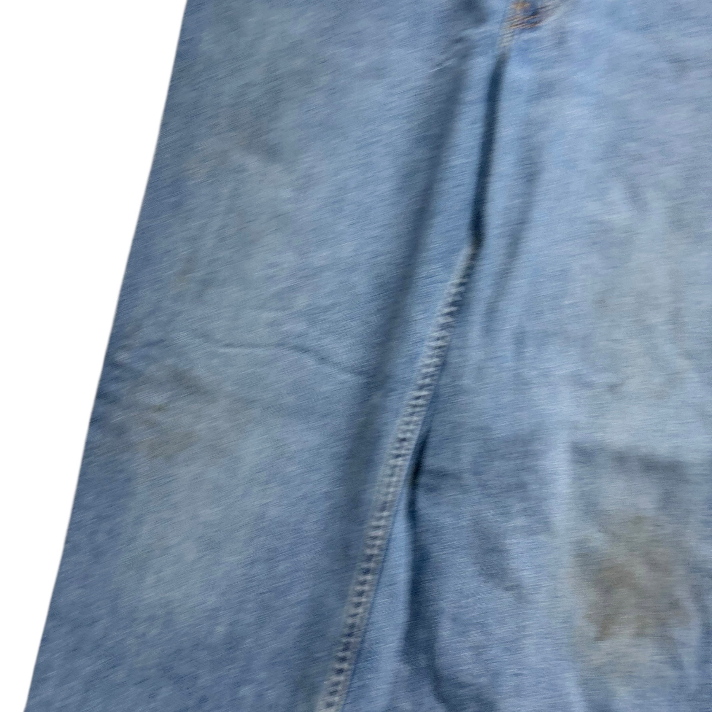 Levis 550 Jeans W42 L30 Mens Mid Blue Relaxed Straight Fit Stretch Denim (F)