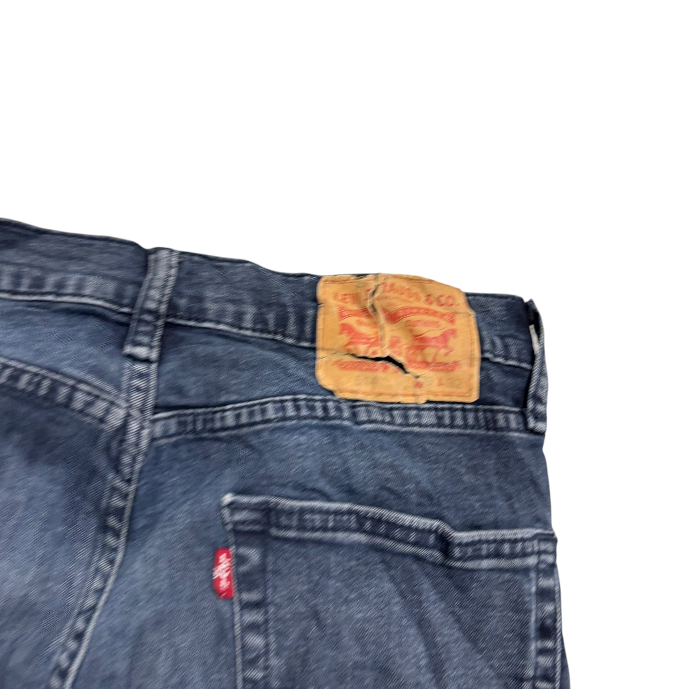 Levis 514 Jeans W28 L31 Mens Navy Blue Slim Straight Fit Stretch Denim