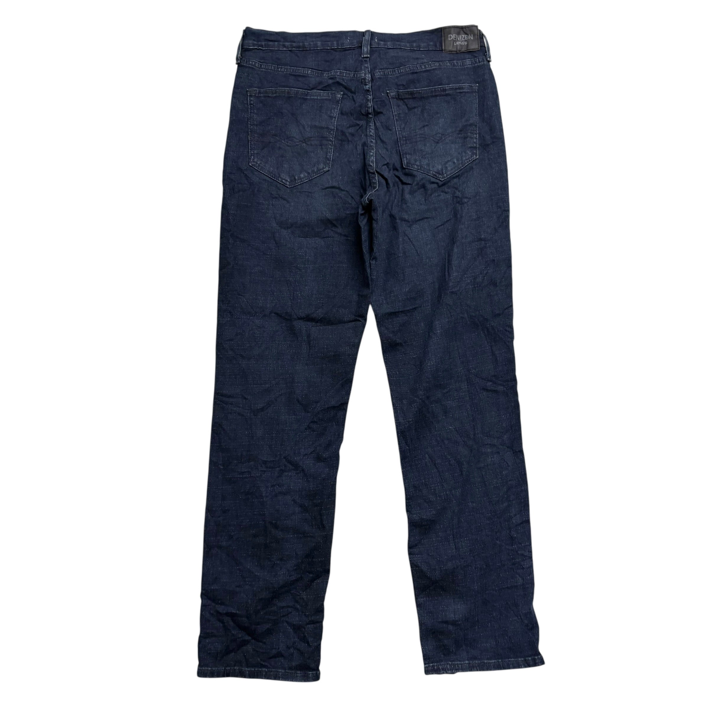 Levis Denizen Jeans W33 L32 Mens Dark Blue Athletic Tapered Stretch Denim (E)