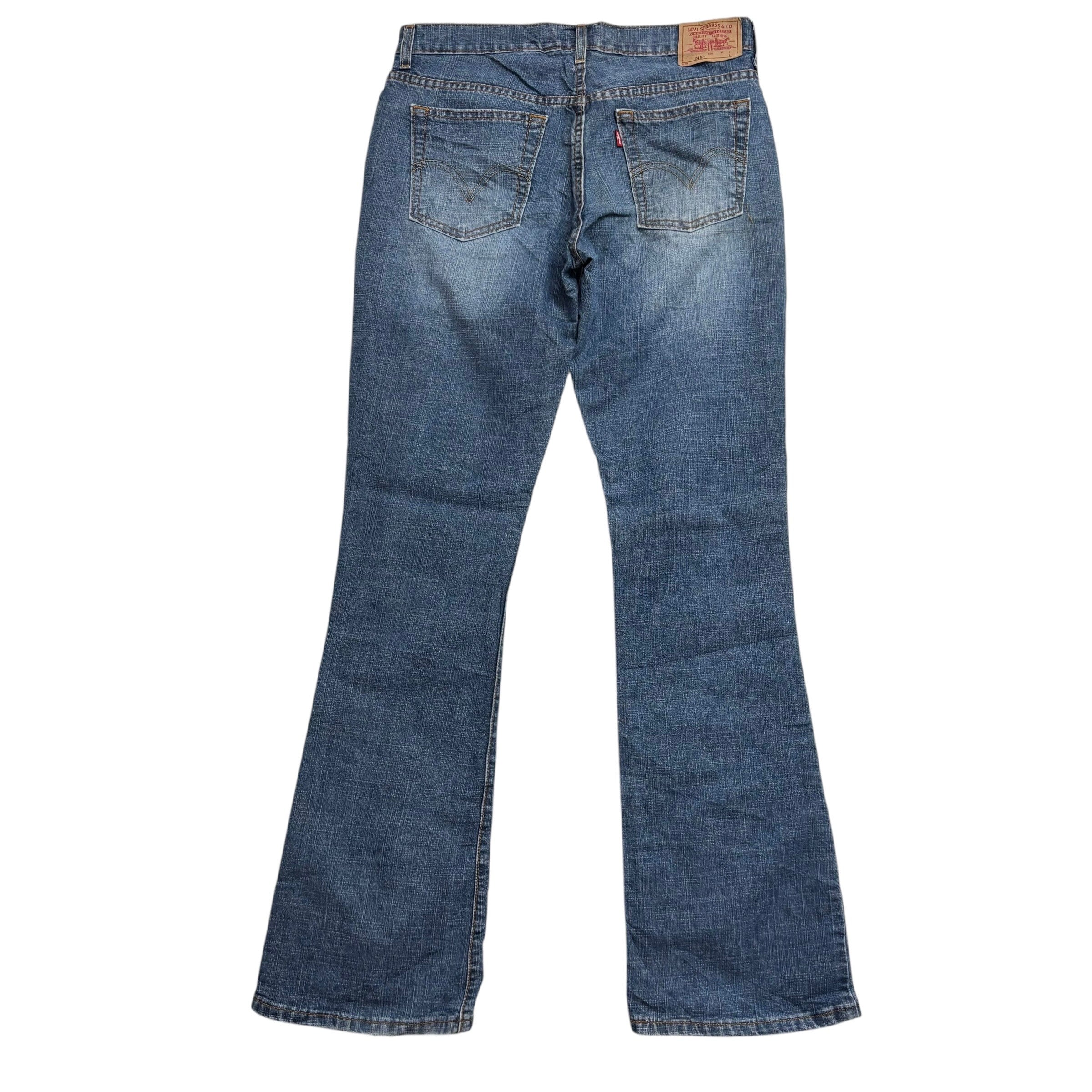 Levis 515 Jeans W32 L34 Womens Regular Bootcut Mid Blue Stretch Vintage (E)