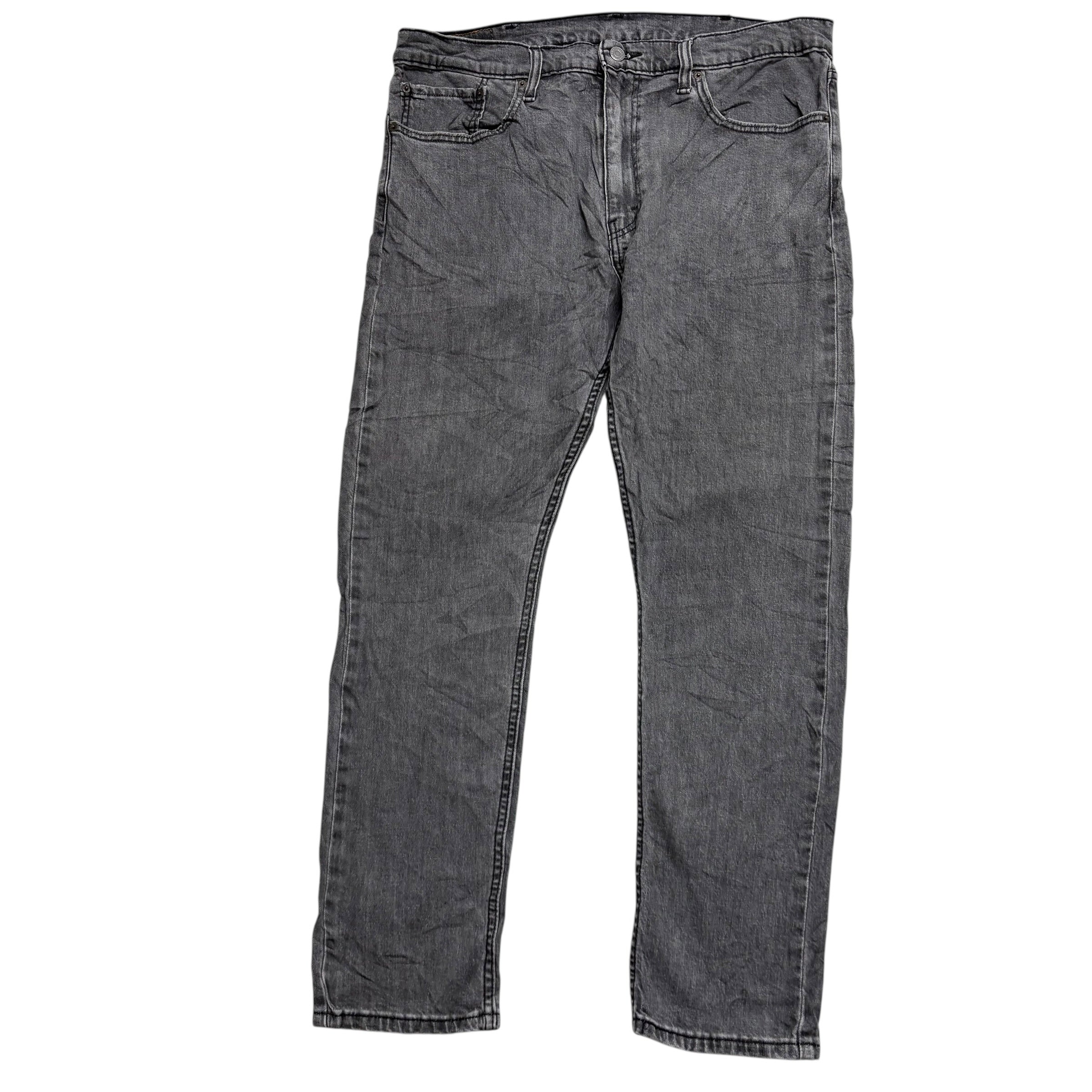 Levis 512 Jeans W38 L31 Mens Grey Slim Tapered Fit Stretch Denim (E)