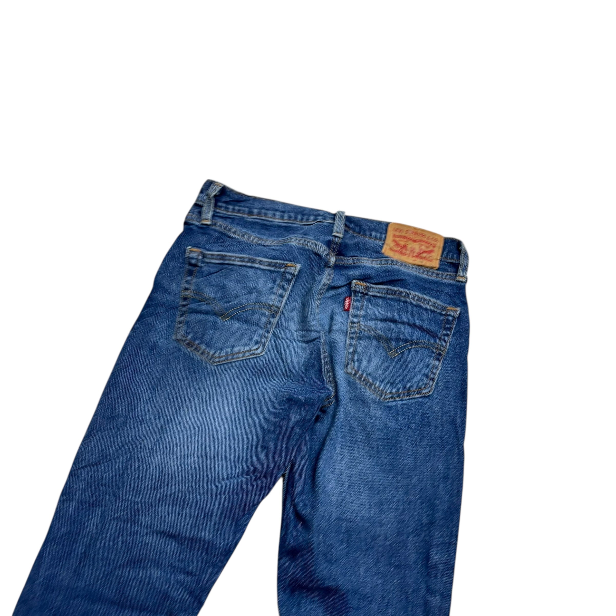 Levis 511 Jeans W29 L32 Mens Mid Blue Slim Fit Stretch Denim (E)