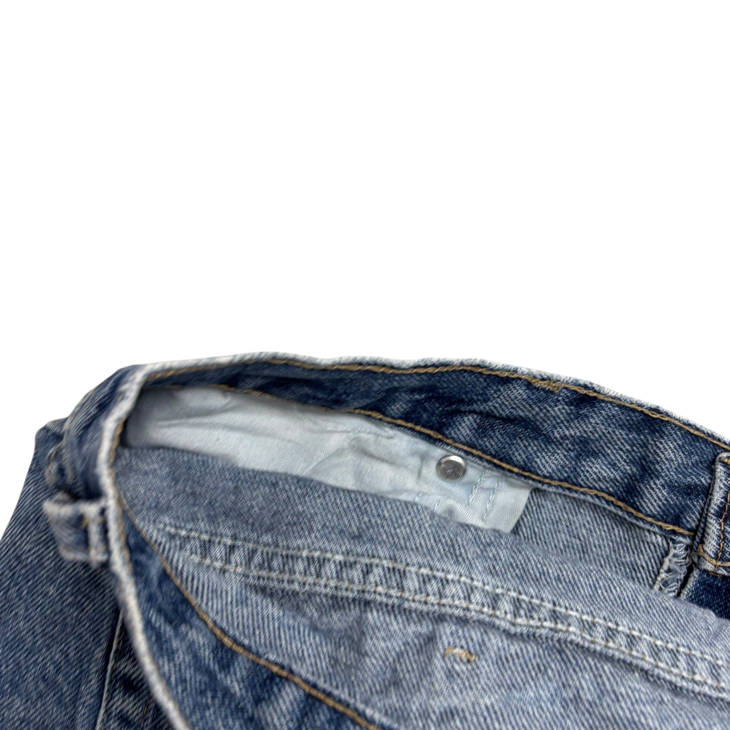 Wrangler Jeans W38 L32 Mens Mid Blue Regular Straight Fit Denim