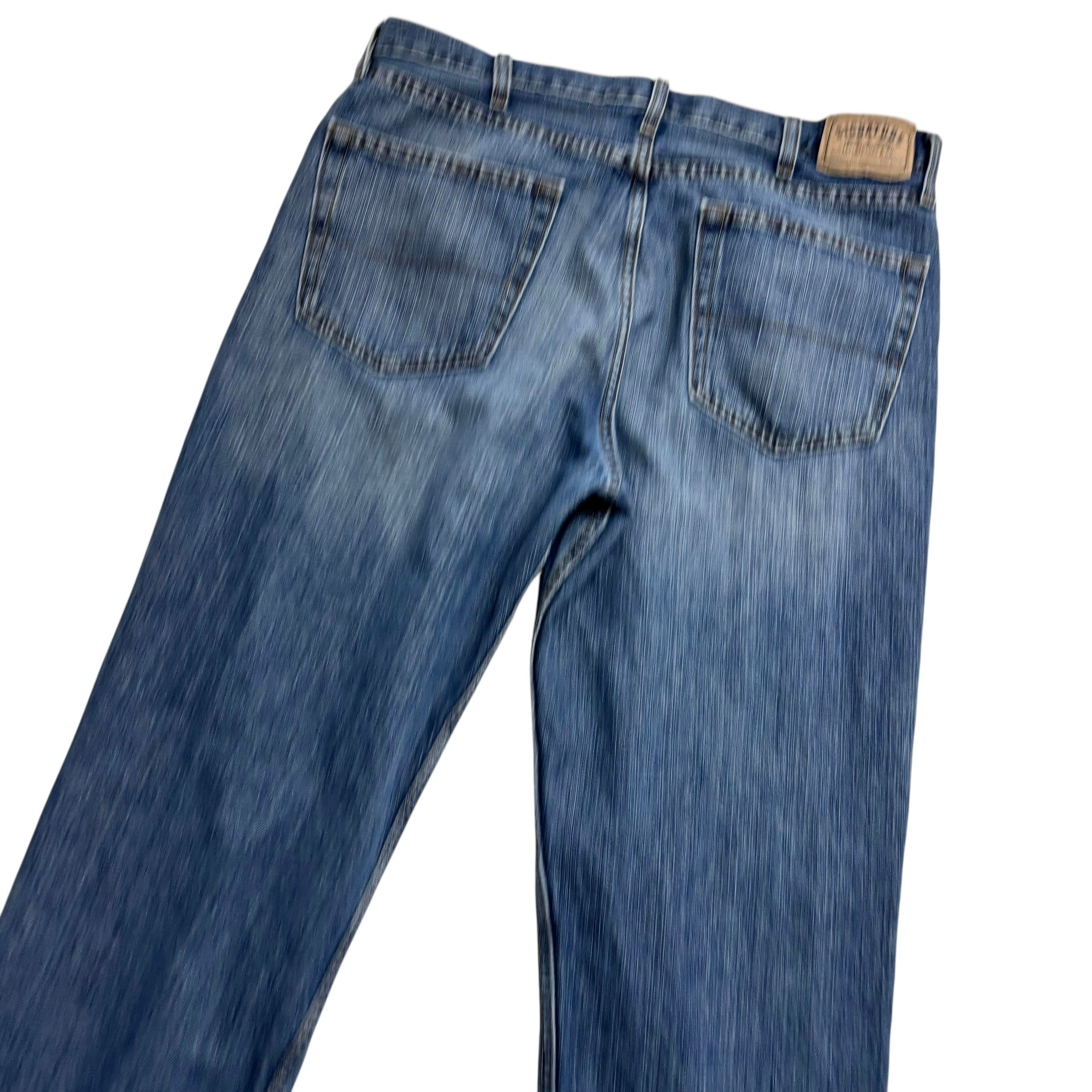 Levis Signature Jeans W38 L31 Mens Mid Blue Relaxed Straight Fit Vintage (E)
