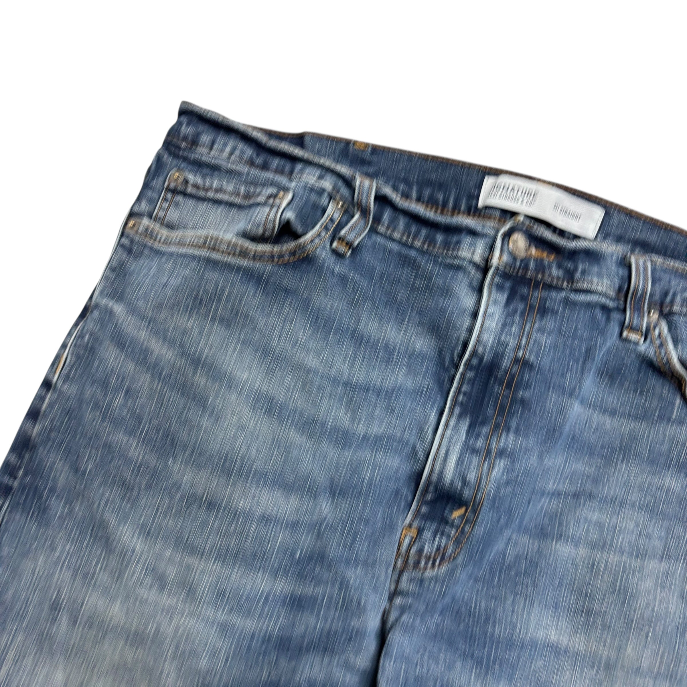 Levis Signature Jeans W38 L29 Mens Mid Blue Regular Straight Fit Stretch Denim