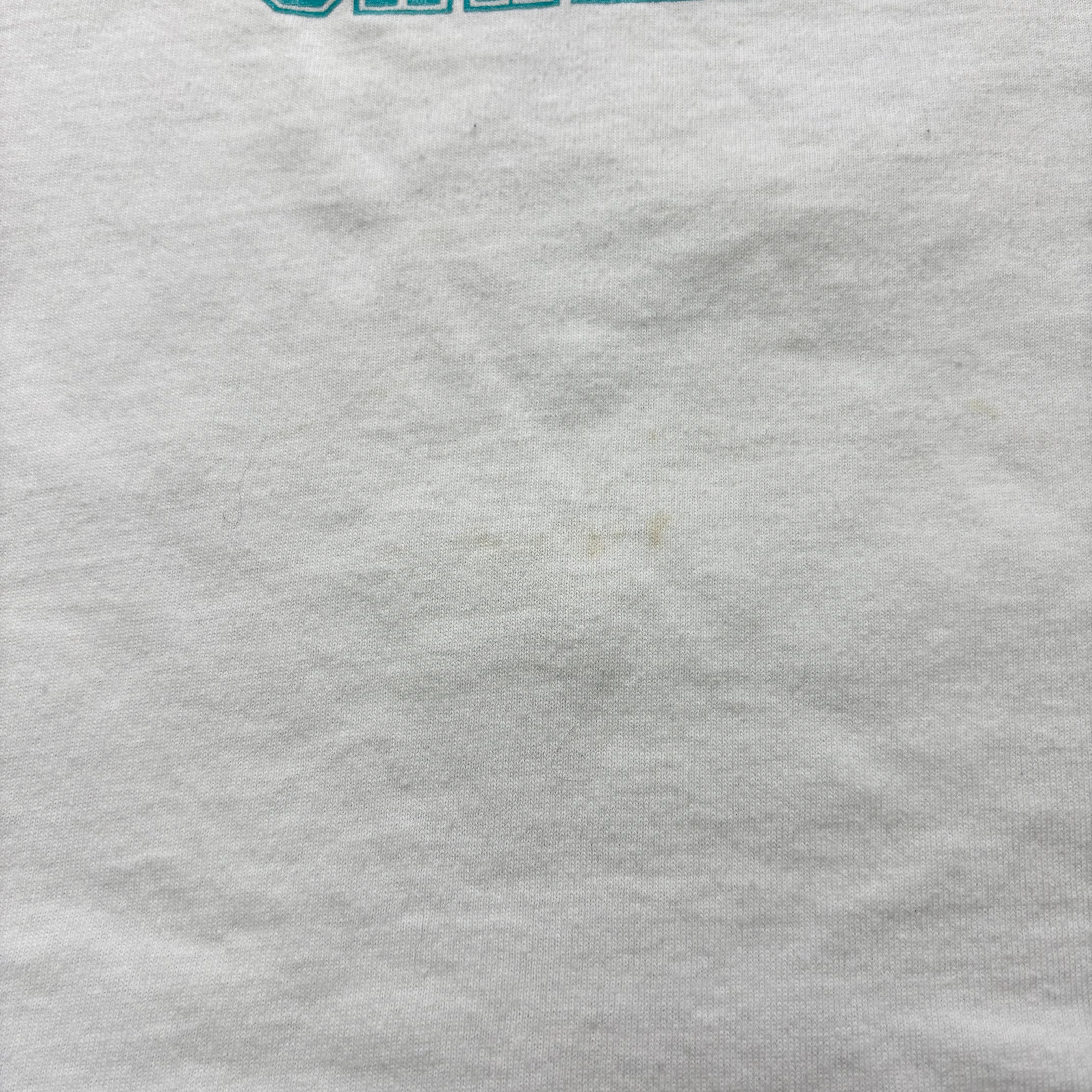 Vintage T Shirt Mens Medium White Single Stitch Graphic Print 90s USA Sports