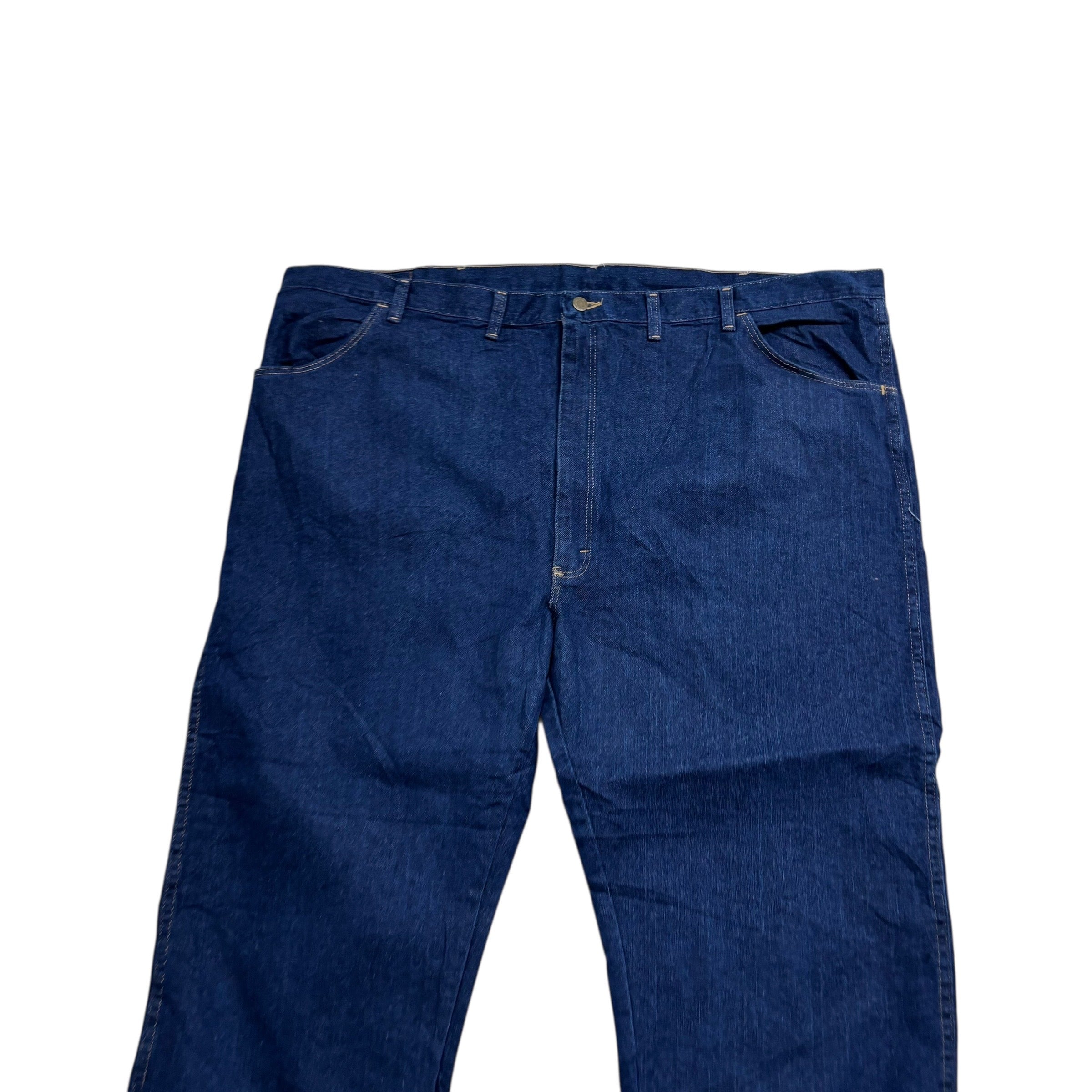 Wrangler Jeans W50 L30 Mens Dark Blue Regular Straight Fit Denim (E)
