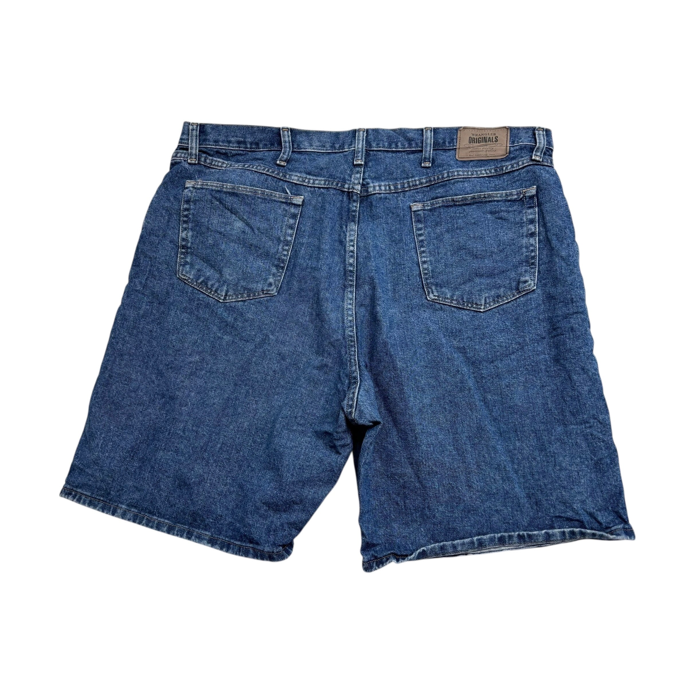 Wrangler Baggy Jorts W42 Mens Denim Shorts Mid Blue Relaxed Fit (E)