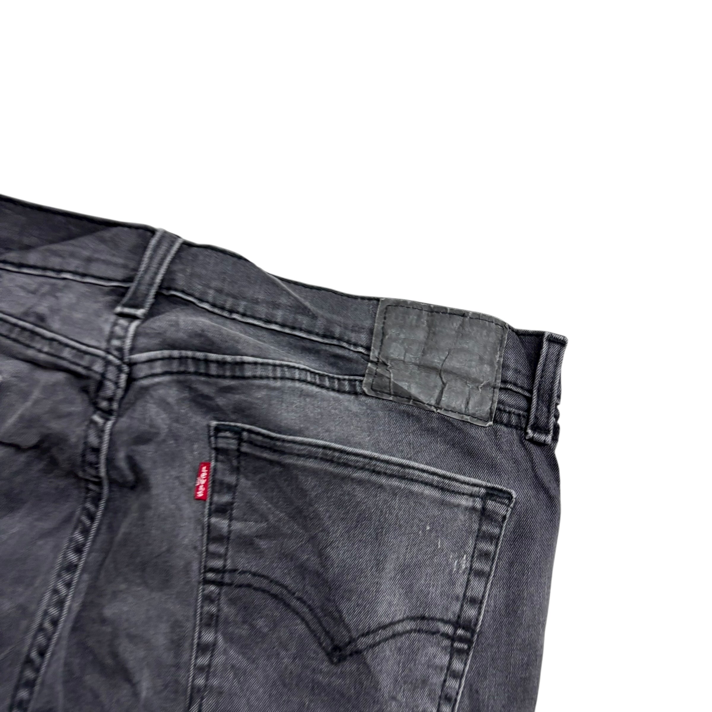 Levis 514 Jeans W36 L30 Mens Grey Regular Straight Fit Stretch Denim (F)