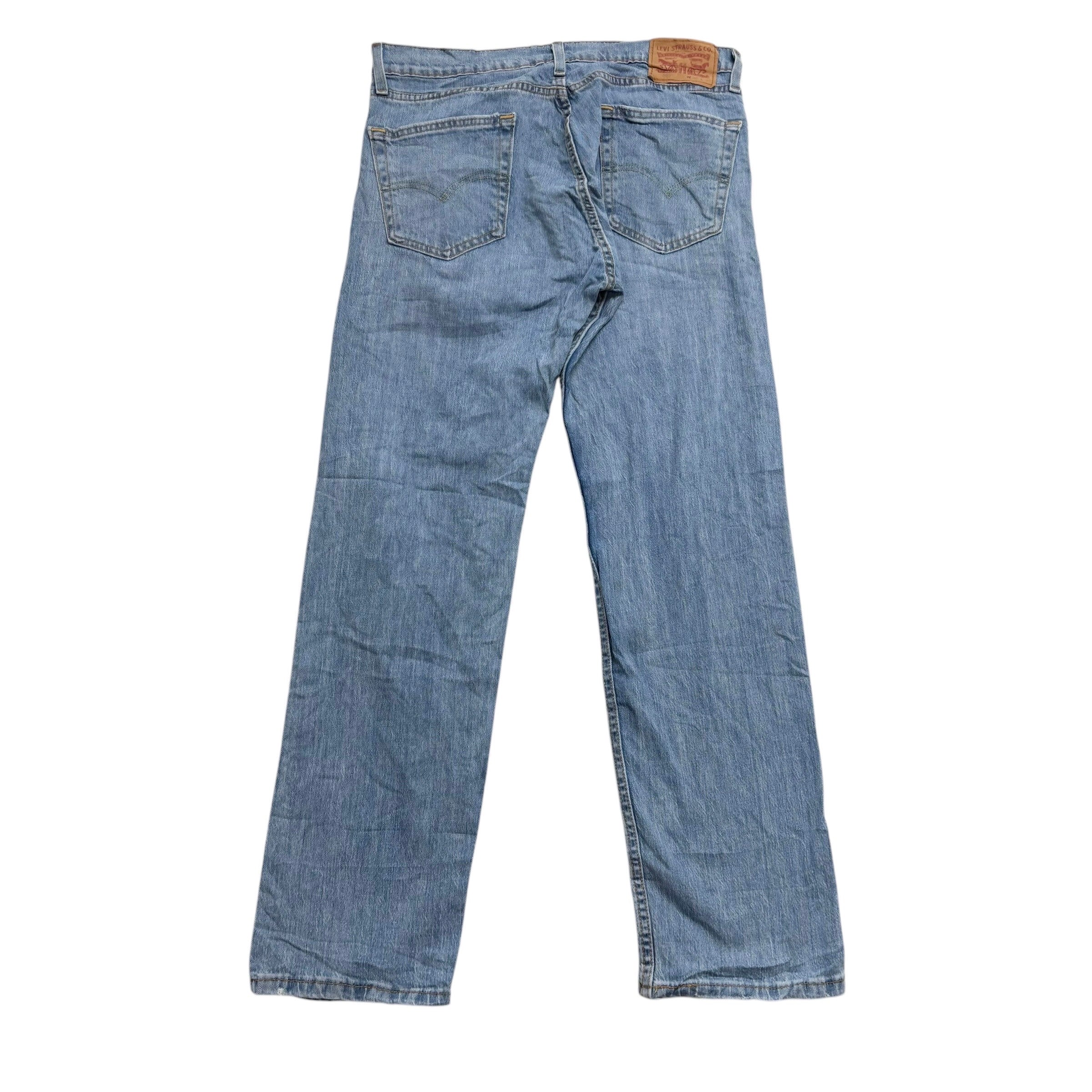 Levis 505 Jeans W32 L30 Mens Light Blue Regular Straight Fit Stretch Denim