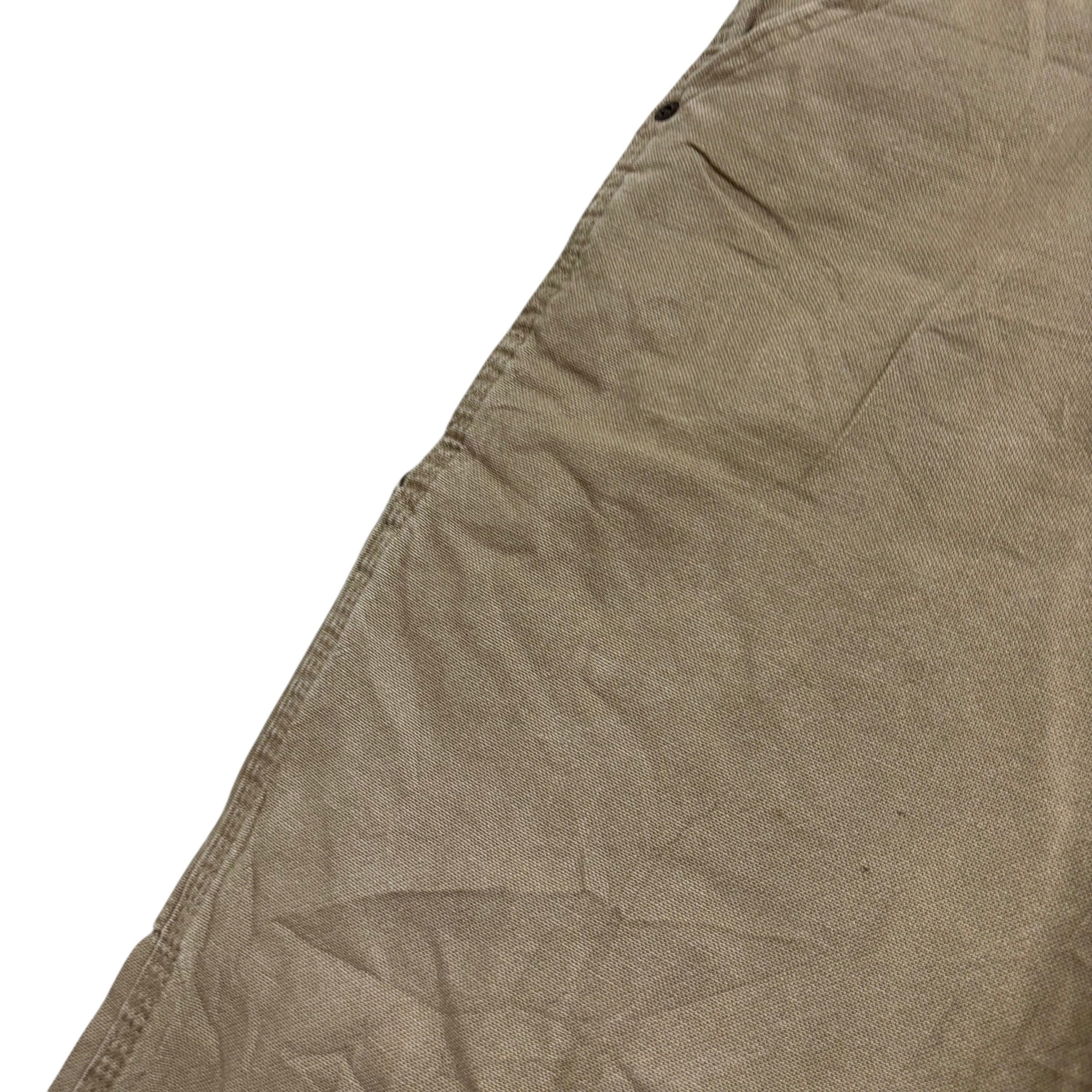 Wrangler Carpenter Pants W42 L30 Mens Khaki Relaxed Straight Stretch Trousers