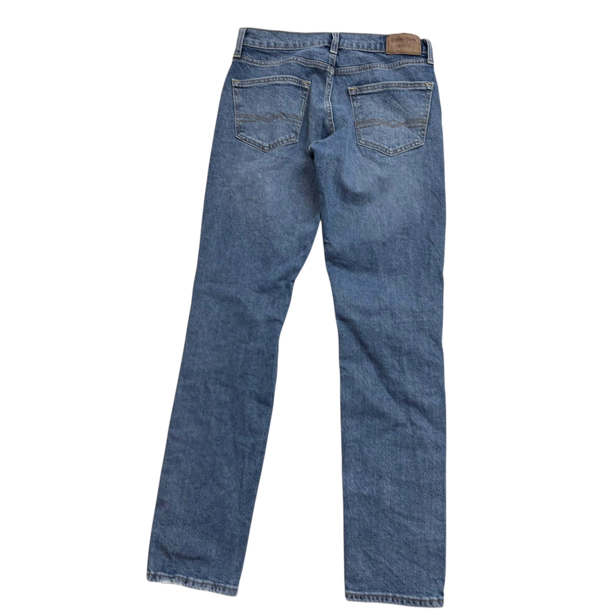 Levis Denizen Jeans W29 L32 Mens Mid Blue Slim Fit Stretch Denim (E)