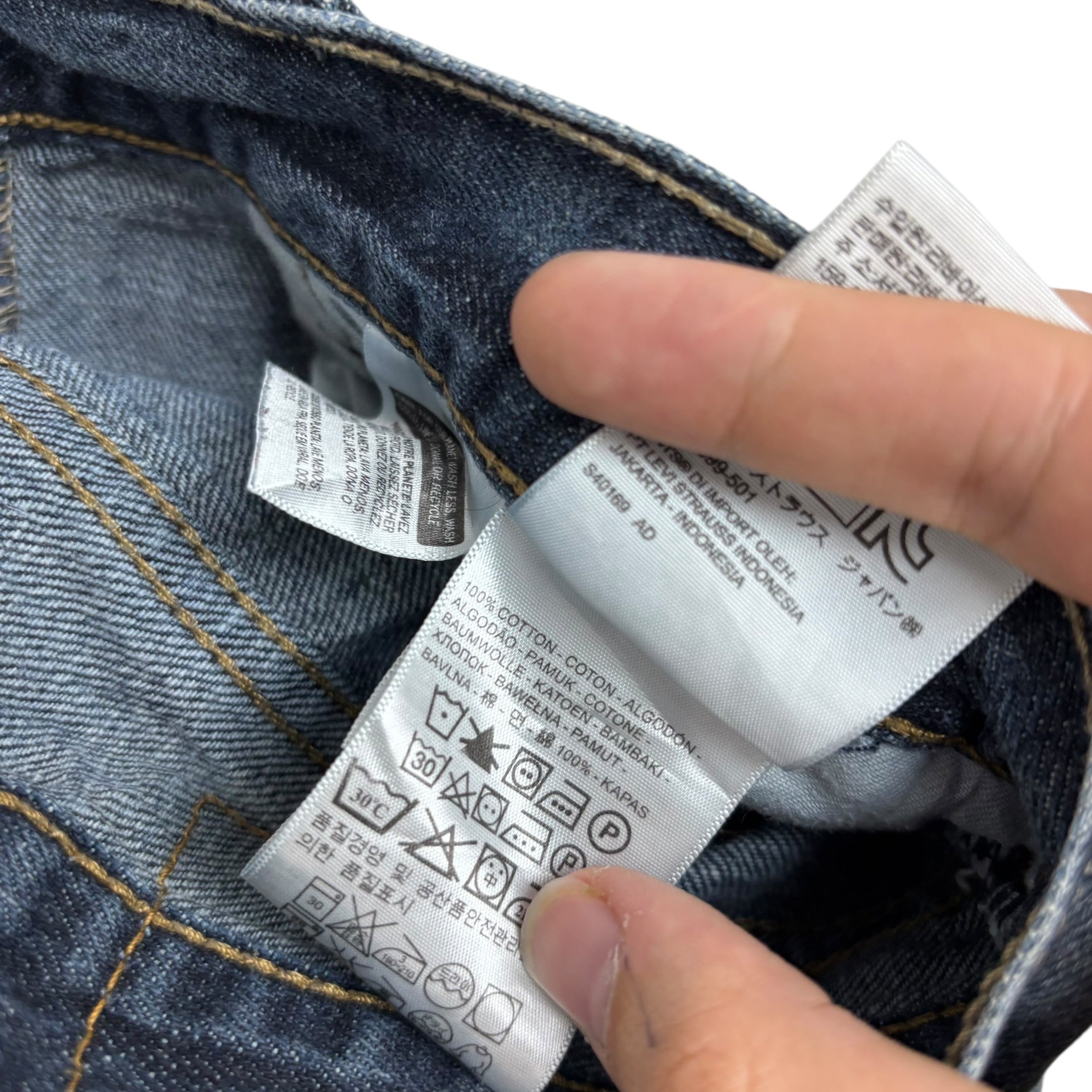 Levis 514 Jeans W33 L30 Mens Dark Blue Regular Straight Fit Denim