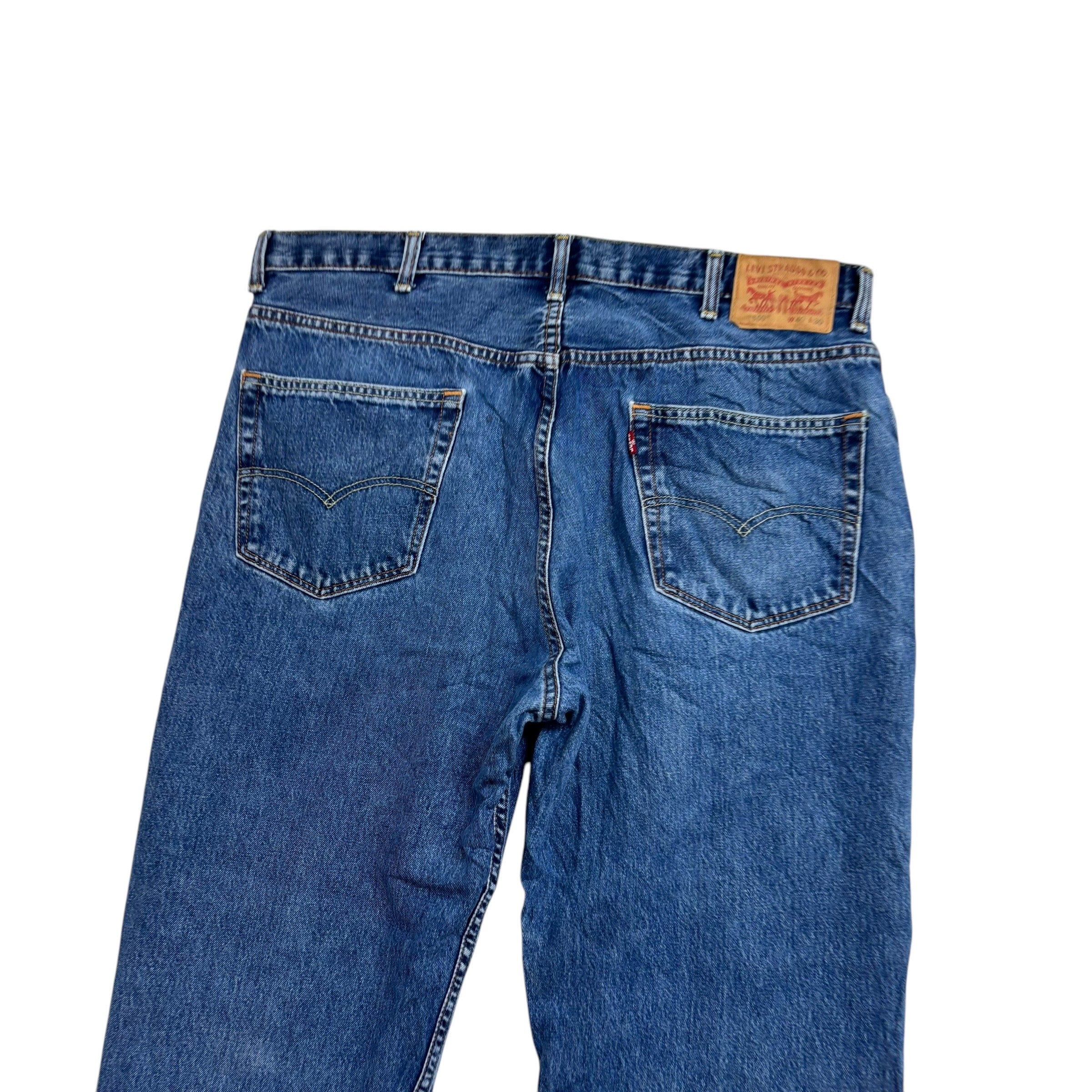 Levis 550 Jeans W40 L30 Mens Mid Blue Baggy Relaxed Straight Fit Denim (E)