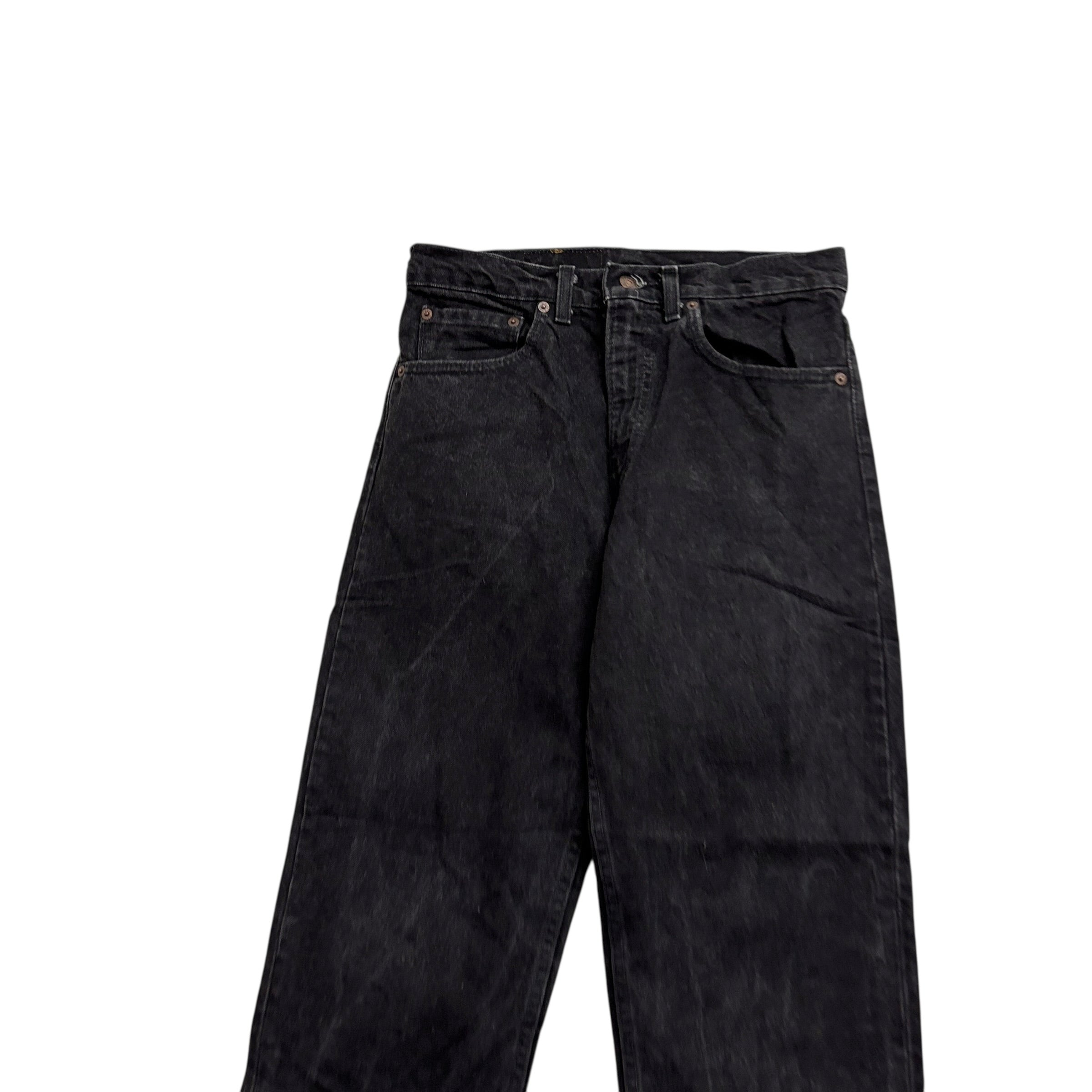 Levis 550 Jeans W30 L30 Mens Black Relaxed Tapered Fit Made In USA Vintage (E)