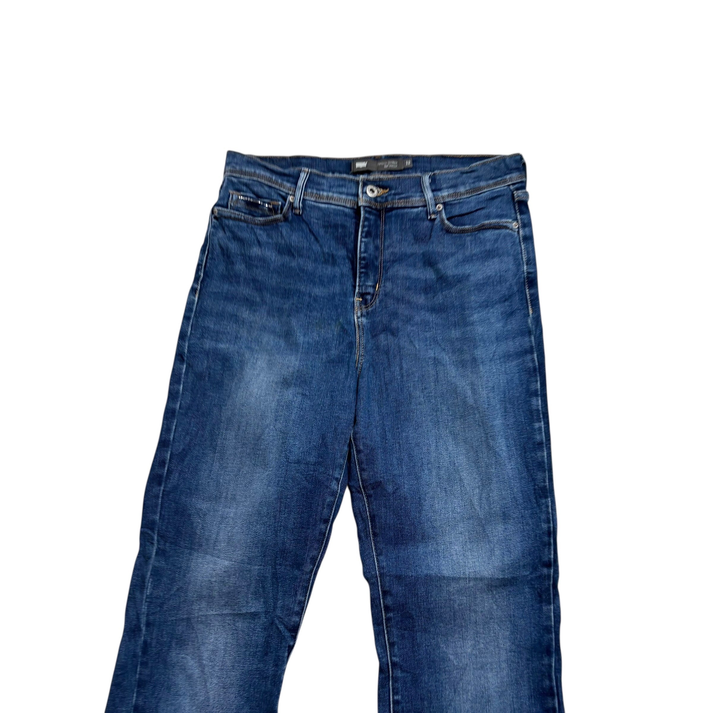 Levis 512 Jeans W31 L32 Womens Slimming Bootcut Dark Blue Stretch Denim