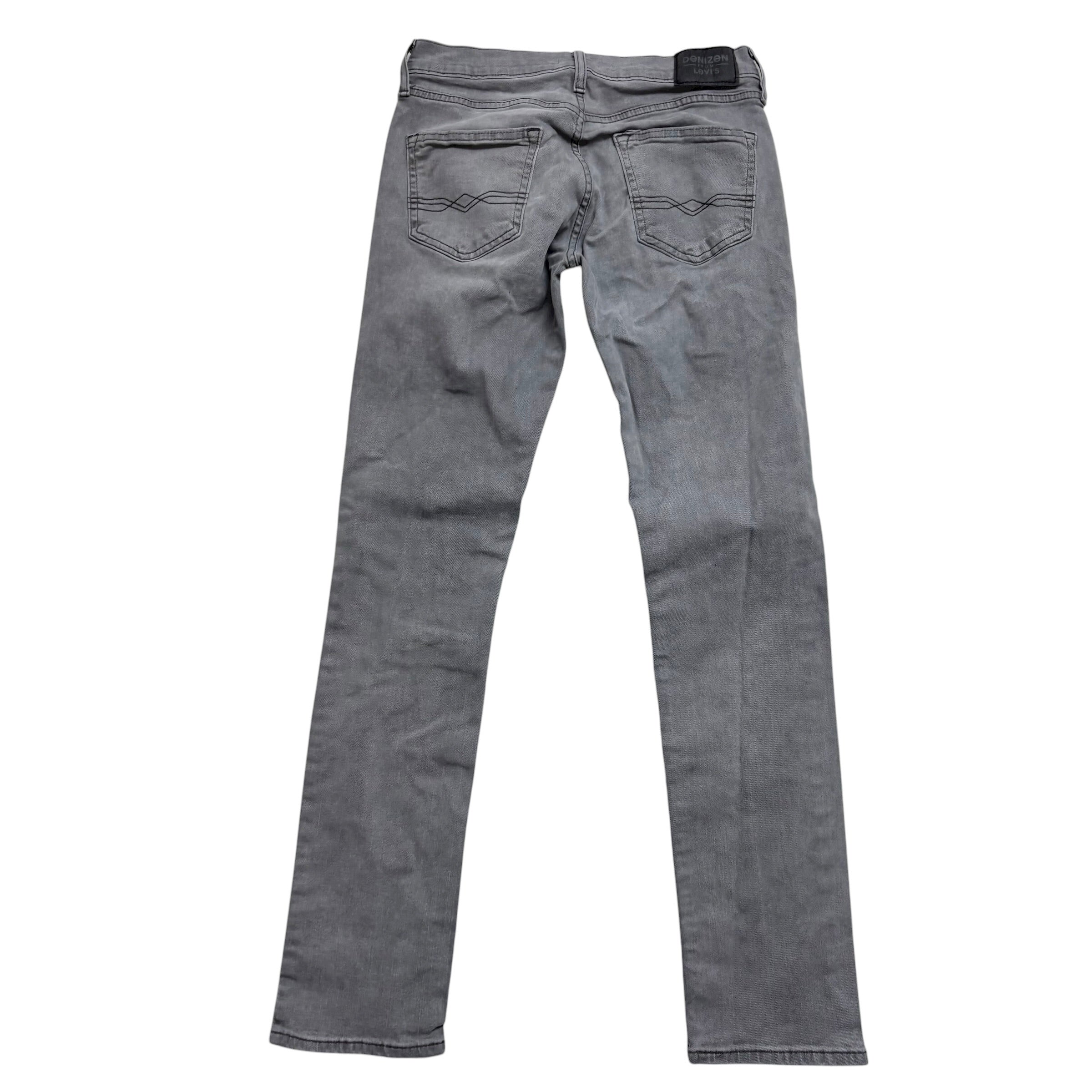 Levis Denizen Jeans W28 L31 Mens Grey Slim Fit Stretch Denim