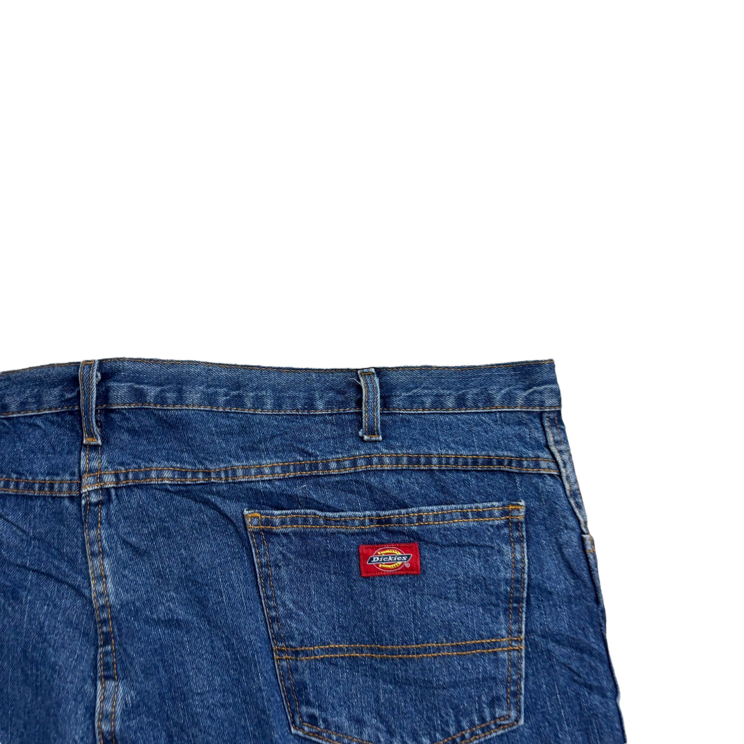 Dickies Jeans W48 L30 Mens Mid Blue Relaxed Straight Fit Denim (E)