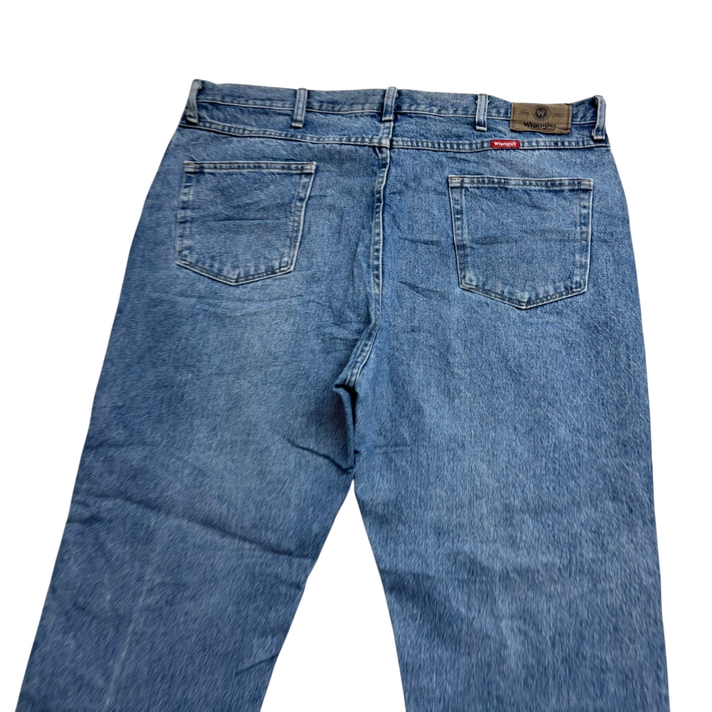Wrangler Jeans W42 L32 Mens Light Blue Regular Straight Fit Denim