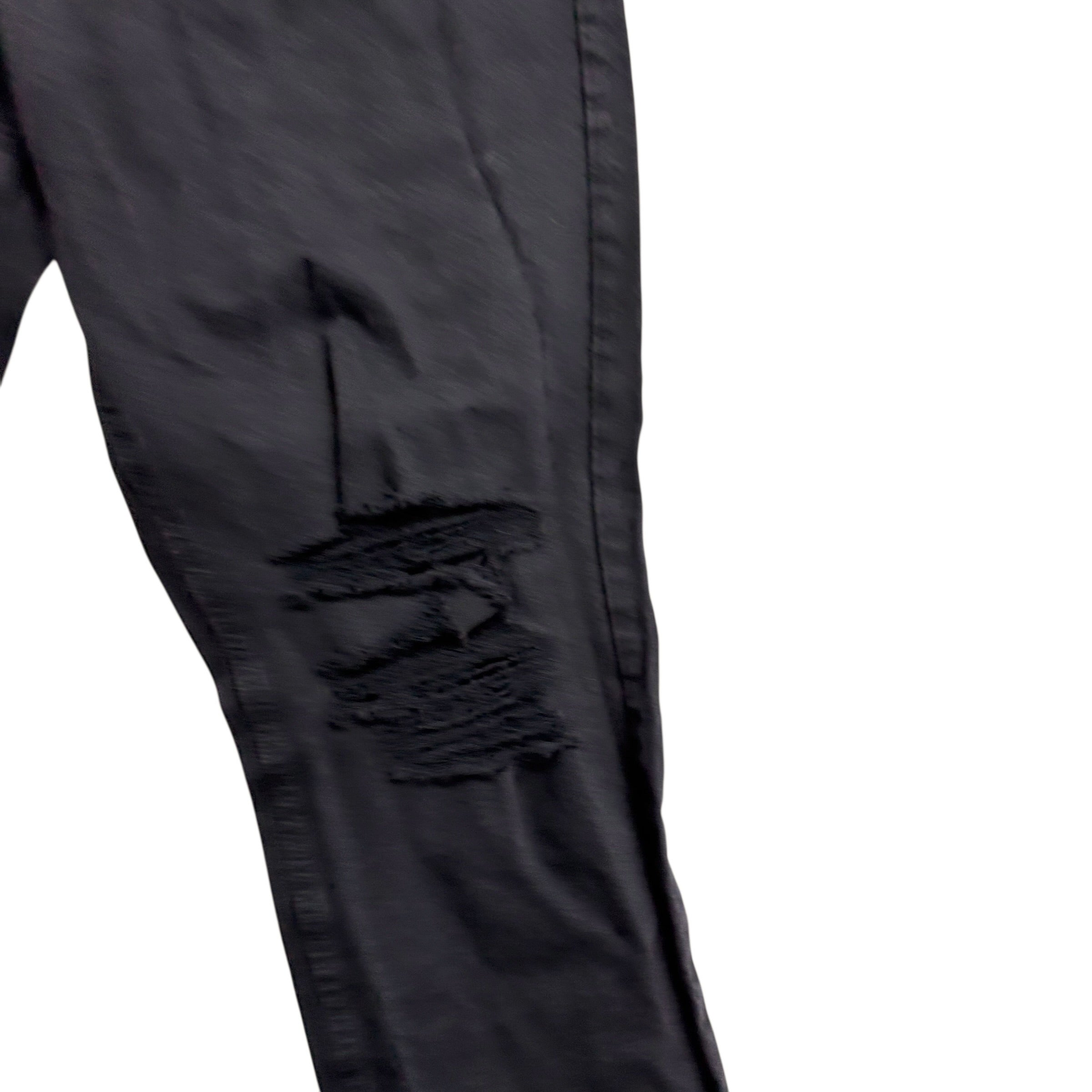 Levis 531 Jeans W42 L30 Mens Black Athletic Slim Stretch Distressed Denim (E)