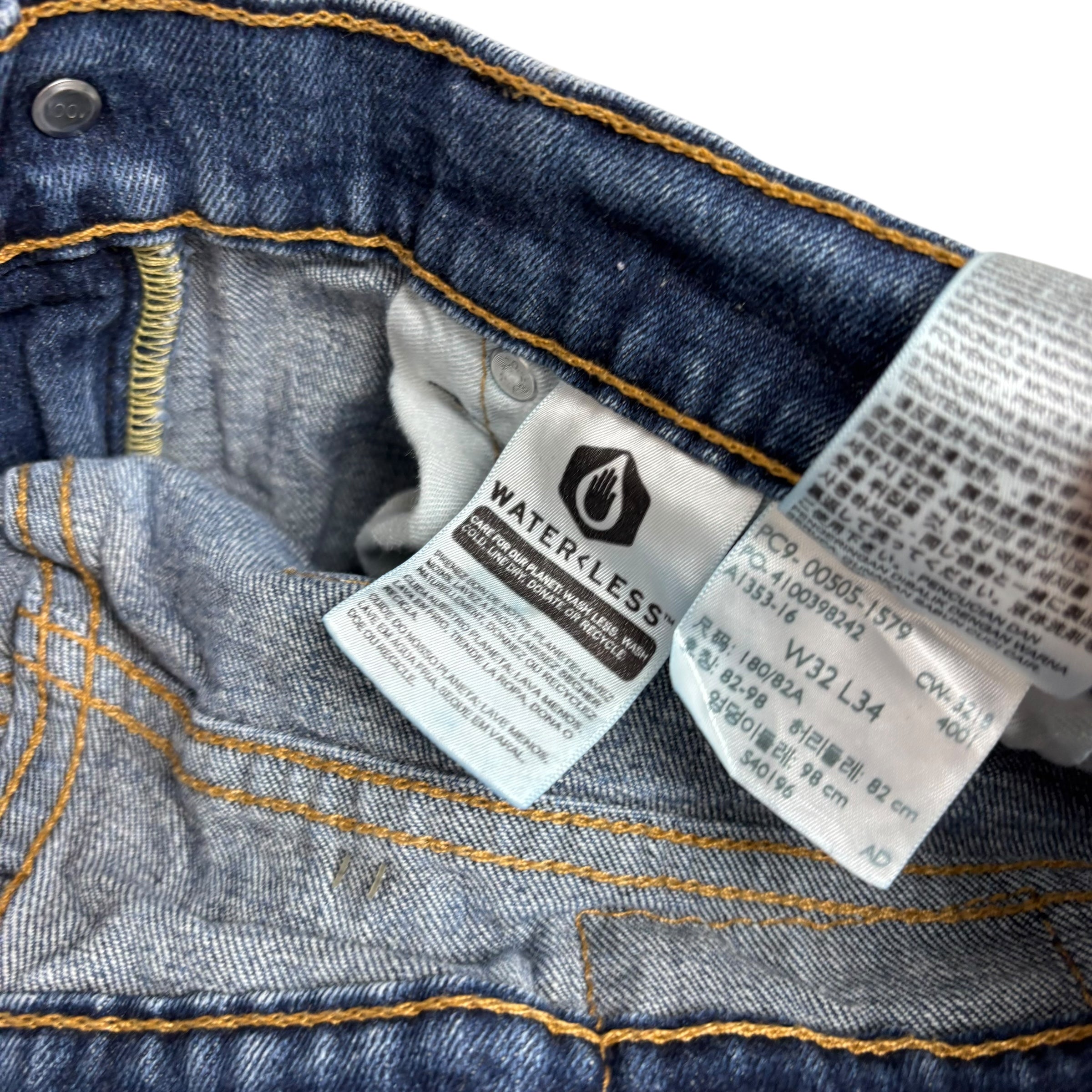 Levis 505 Jeans W31 L33 Mens Mid Blue Regular Straight Fit Stretch Denim