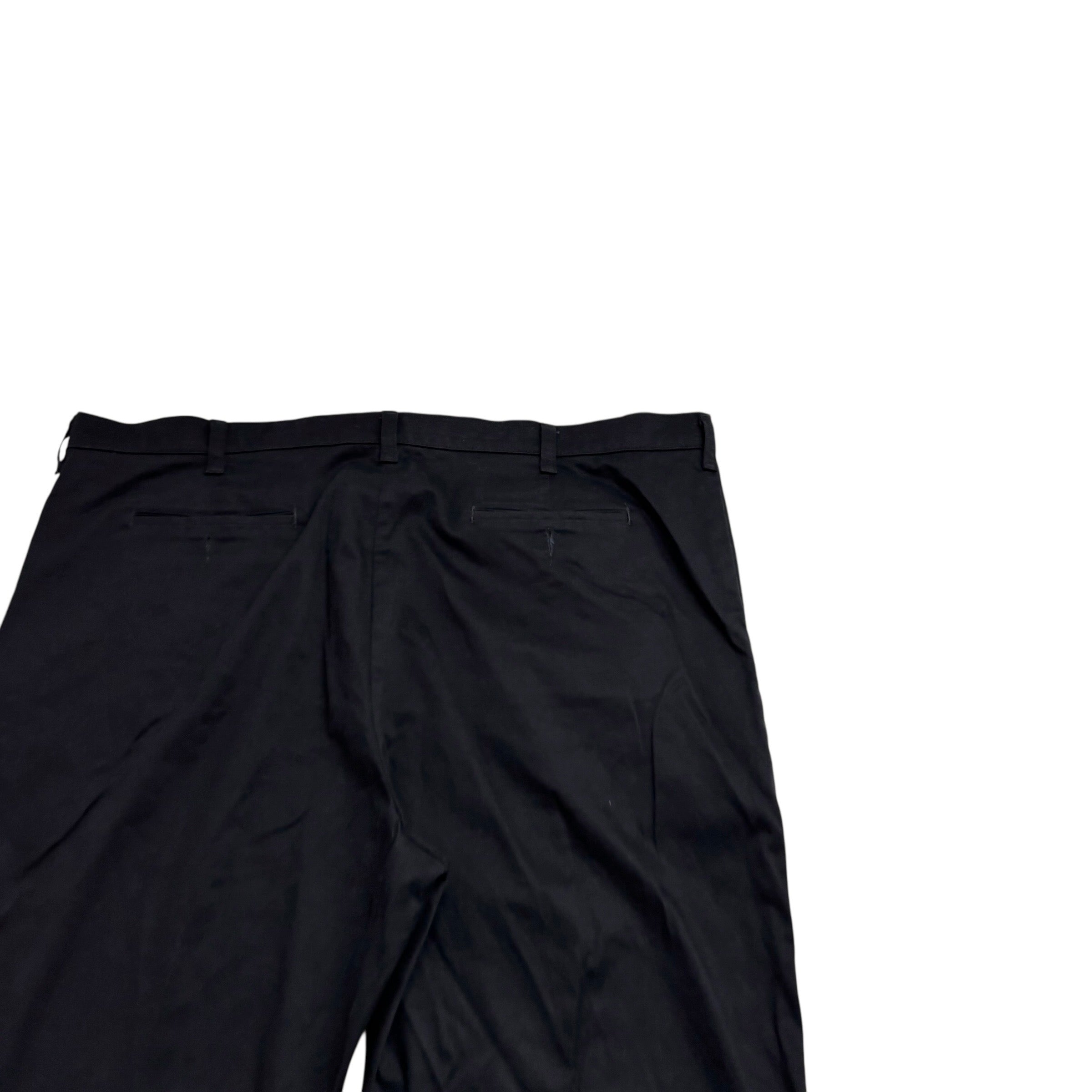 Lee Trousers W46 L34 Mens Black Relaxed Straight Fit Vintage Pants (E)
