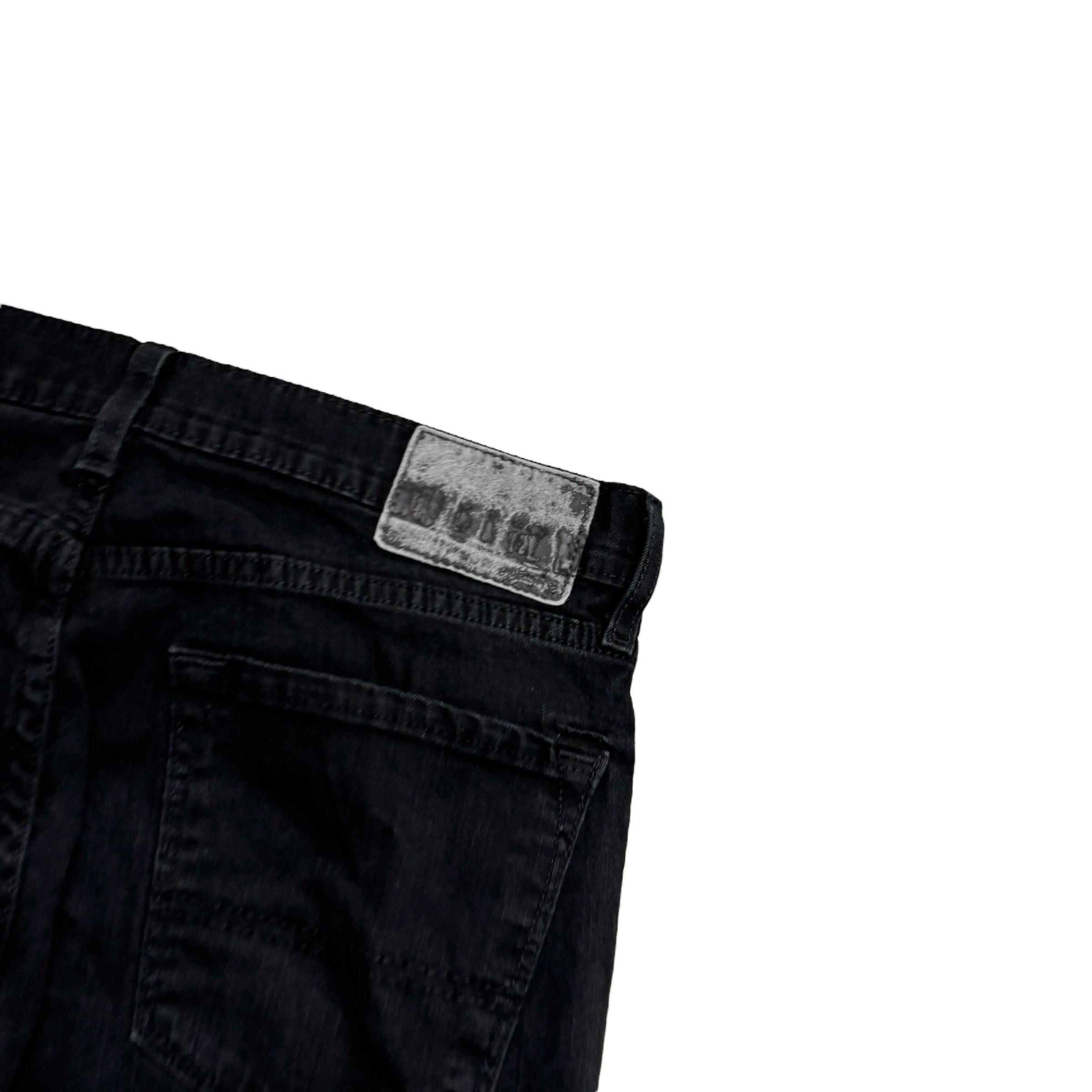 Levis Denizen Jeans W32 L33 Mens Black Skinny Fit Stretch Vintage Denim