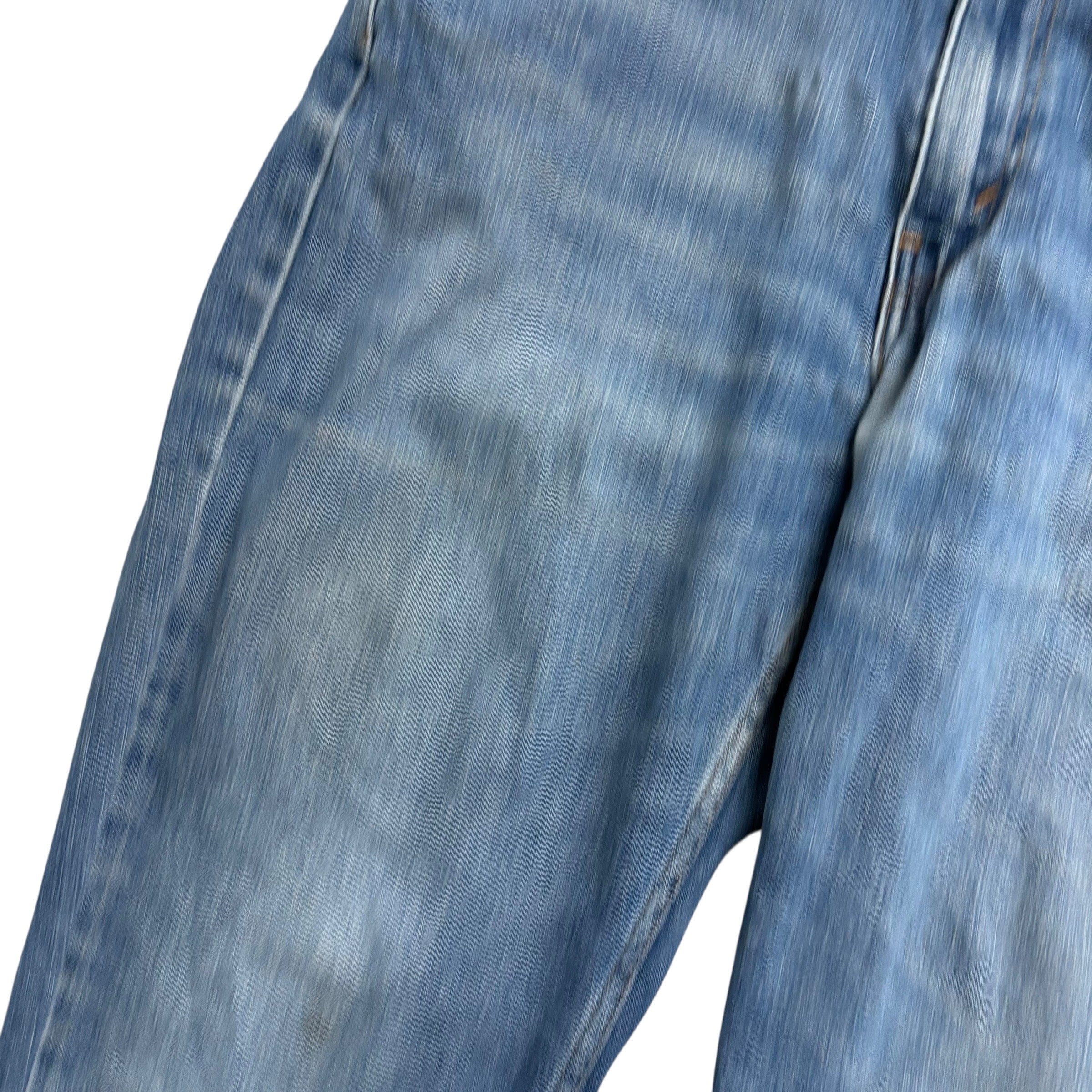 Levis 514 Jeans W34 L30 Mens Mid Blue Regular Straight Fit Stretch Denim (F)