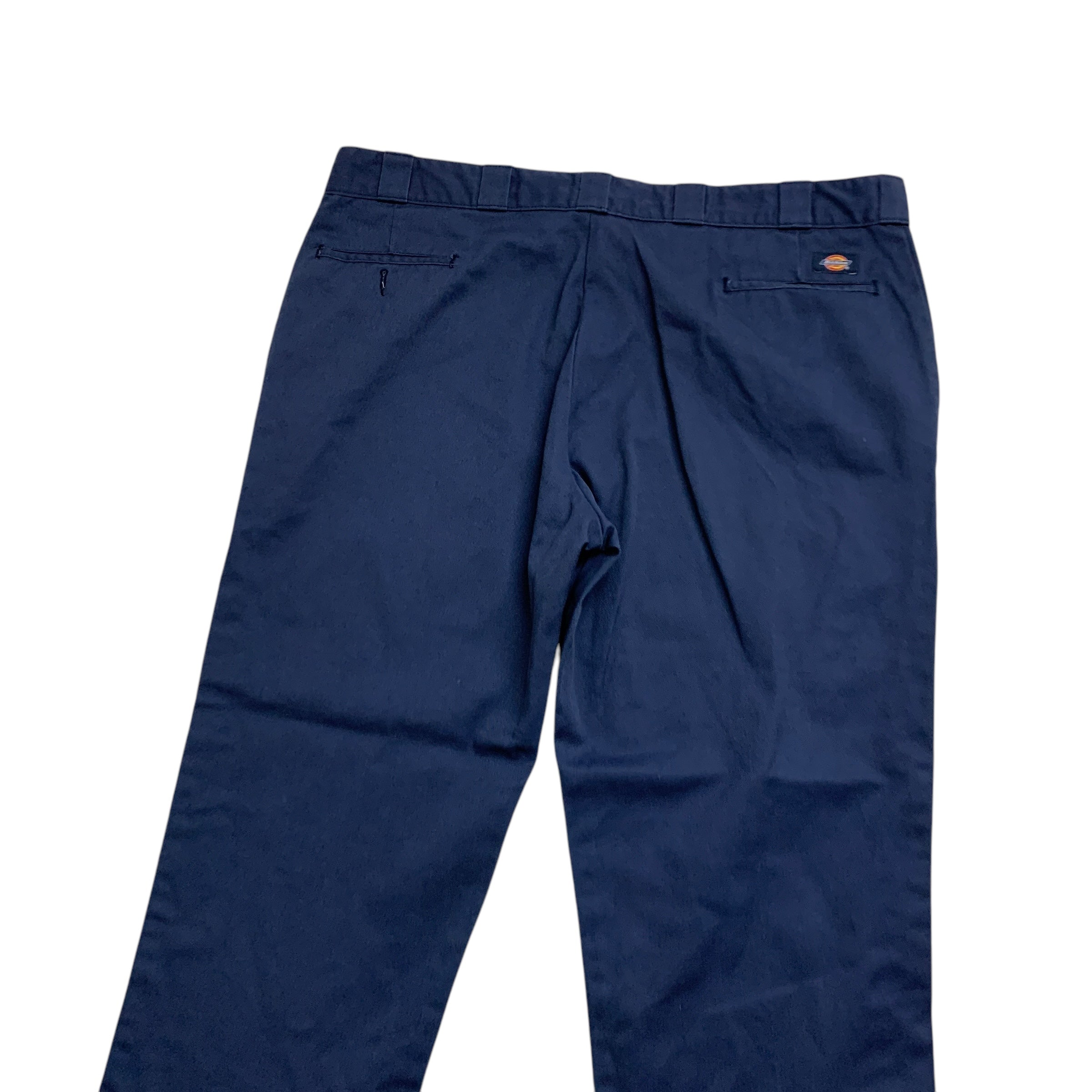 Dickies 874 Trousers W46 L30 Mens Blue Pants Original Straight Fit Workwear