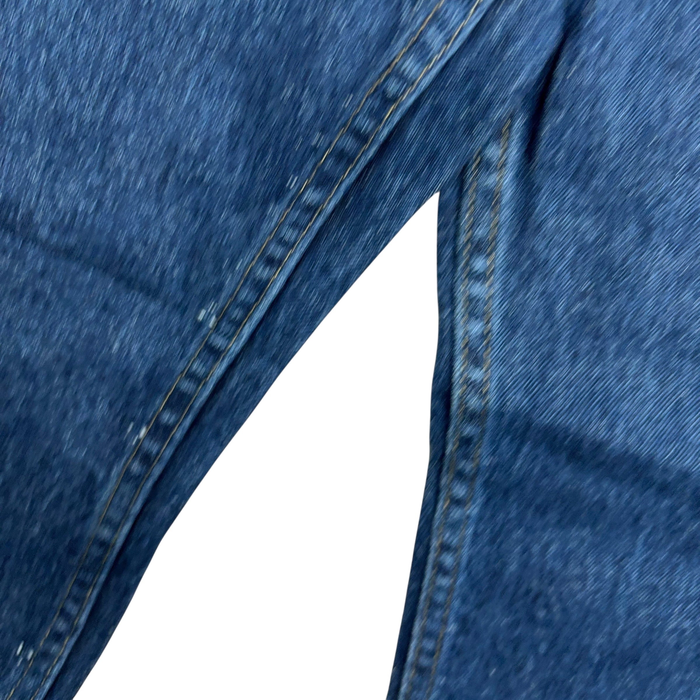 Wrangler Jeans W40 L32 Mens Dark Blue Regular Straight Fit Stretch Denim