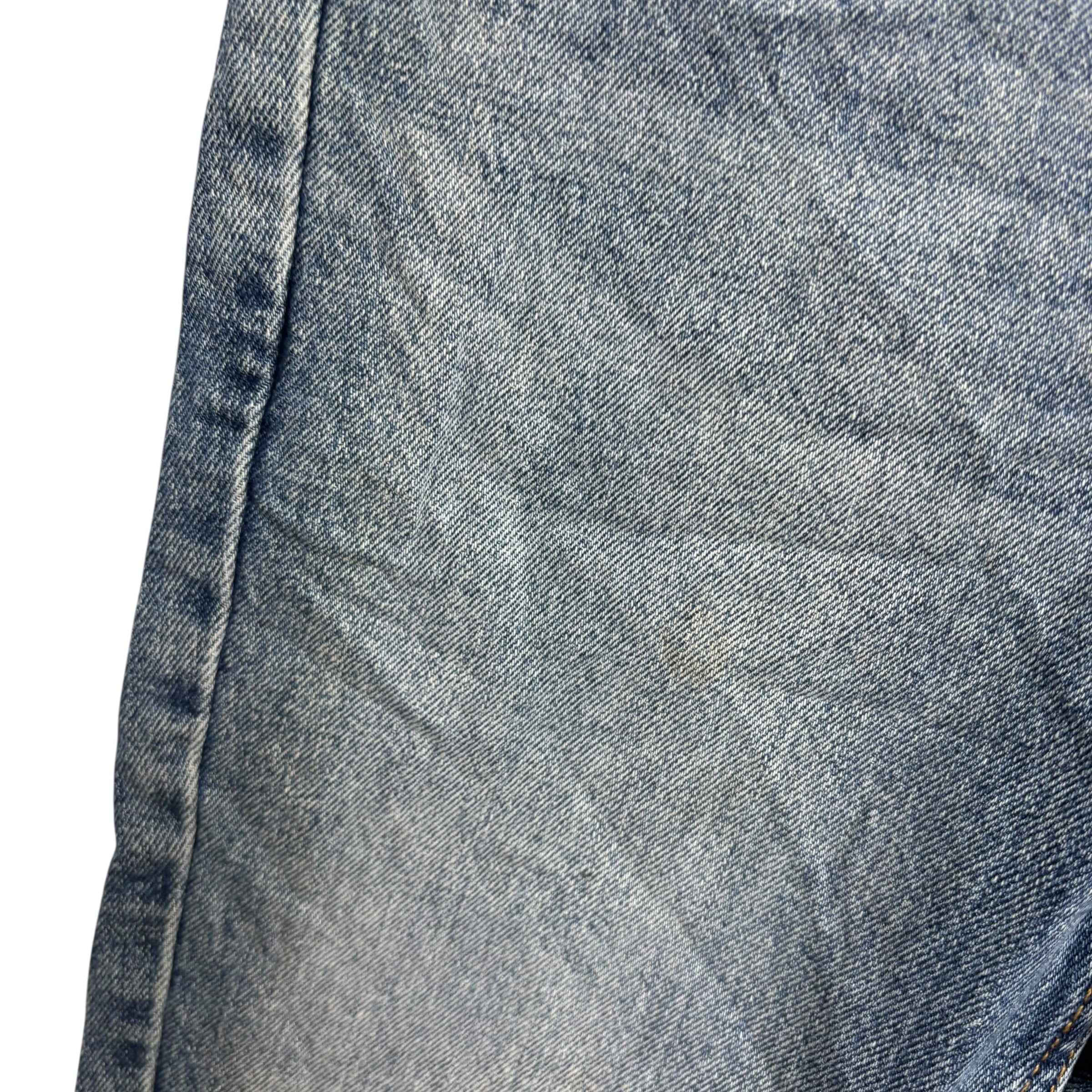 Levis Denizen Jeans W28 L30 Mens Mid Blue Slim Fit Stretch Denim.