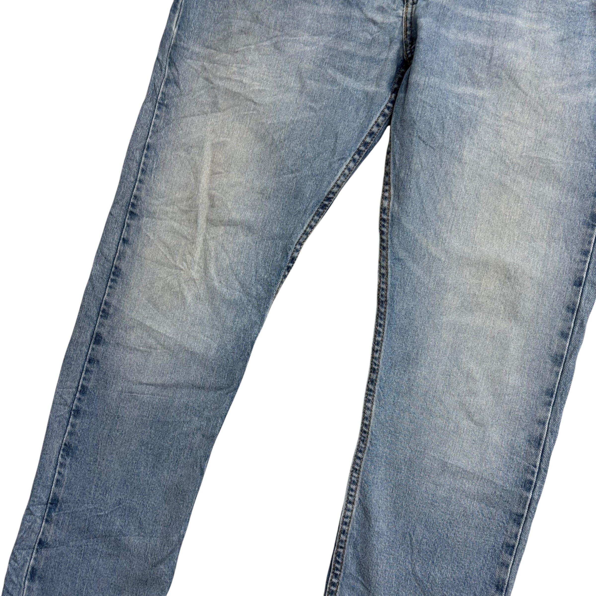 Levis 512 Jeans W34 L32 Mens Light Blue Slim Tapered Fit Stretch Denim