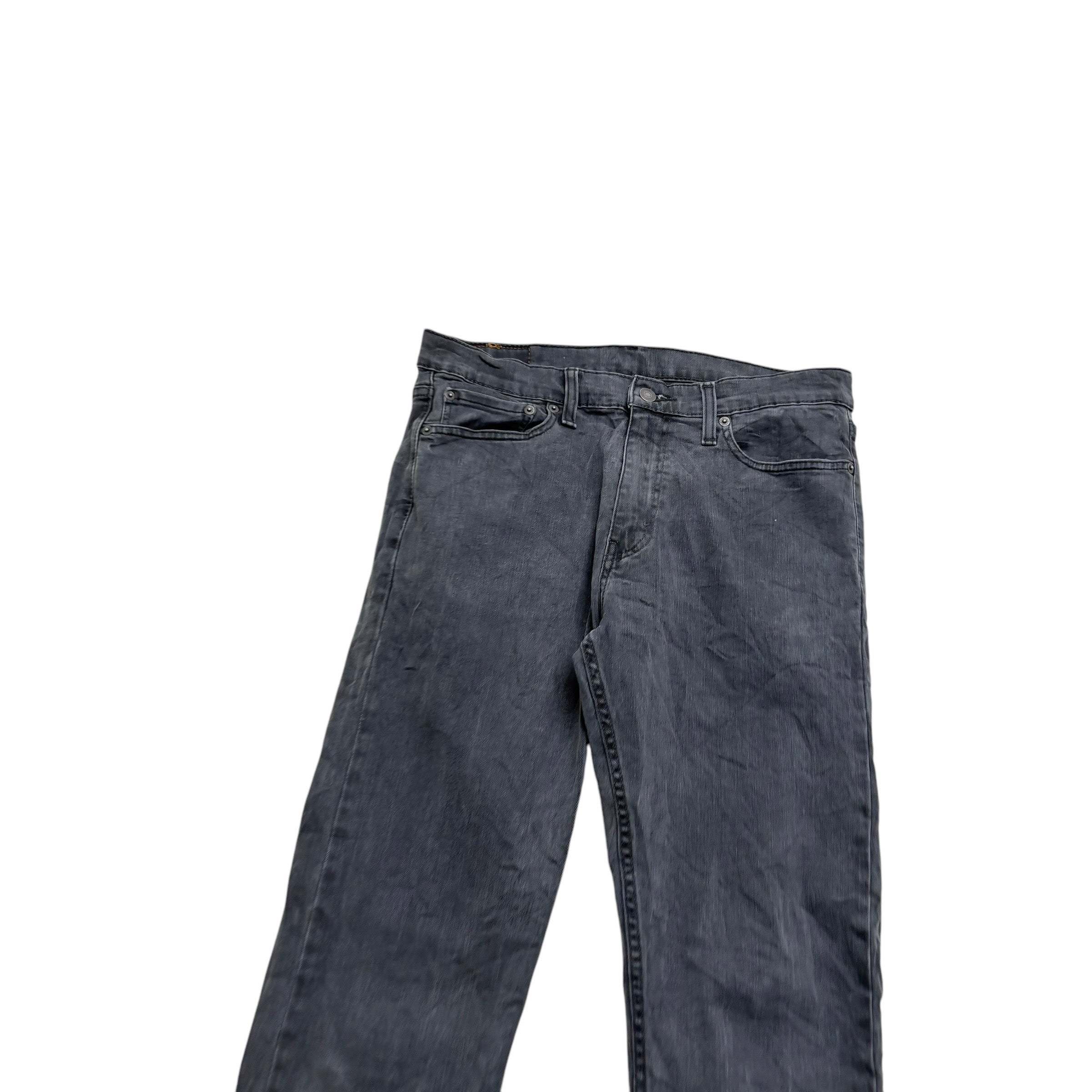 Levis 513 Jeans W32 L32 Mens Grey Slim Straight Fit Stretch Denim
