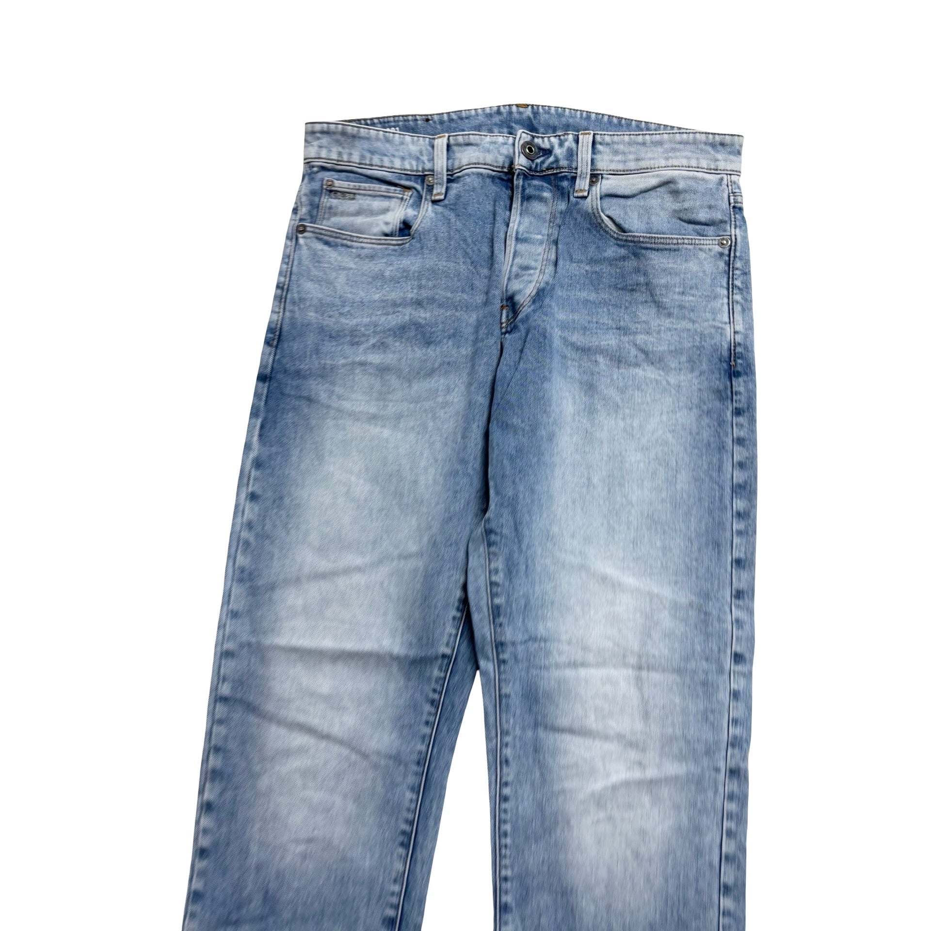 G-Star Jeans W30 L32 Mens Light Blue Regular Tapered Fit Stretch Denim