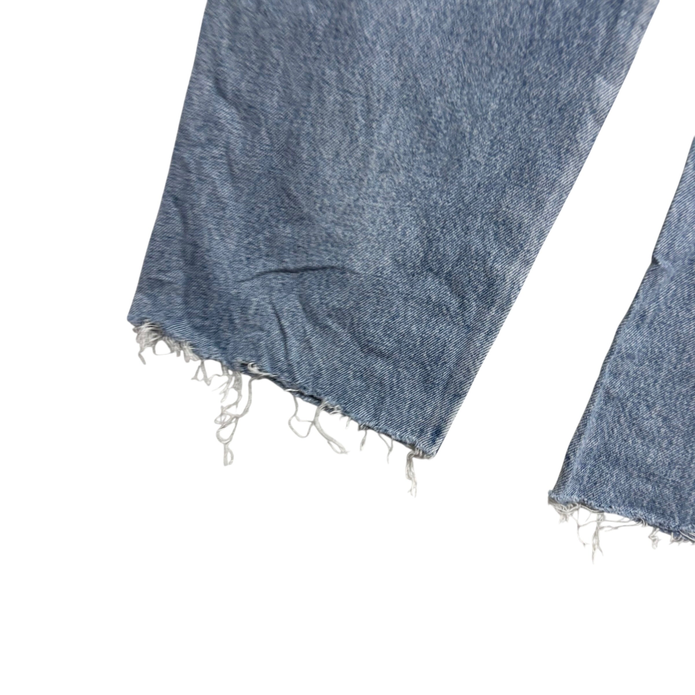 Wrangler Jeans W34 L28 Mens Light Blue Regular Straight Fit Vintage Denim (F)