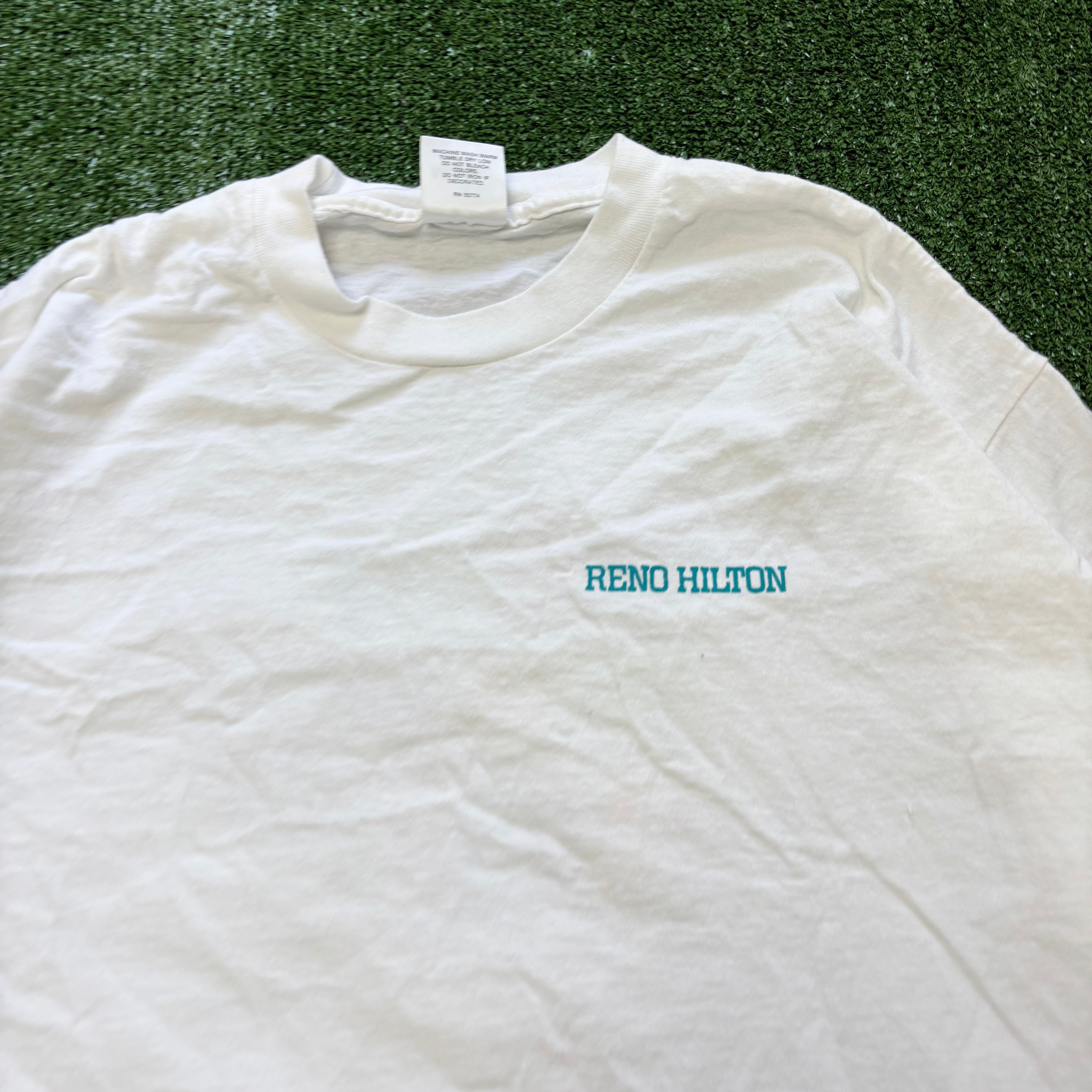 Vintage T Shirt Mens XL White Single Stitch Graphic Print 90s USA (E)