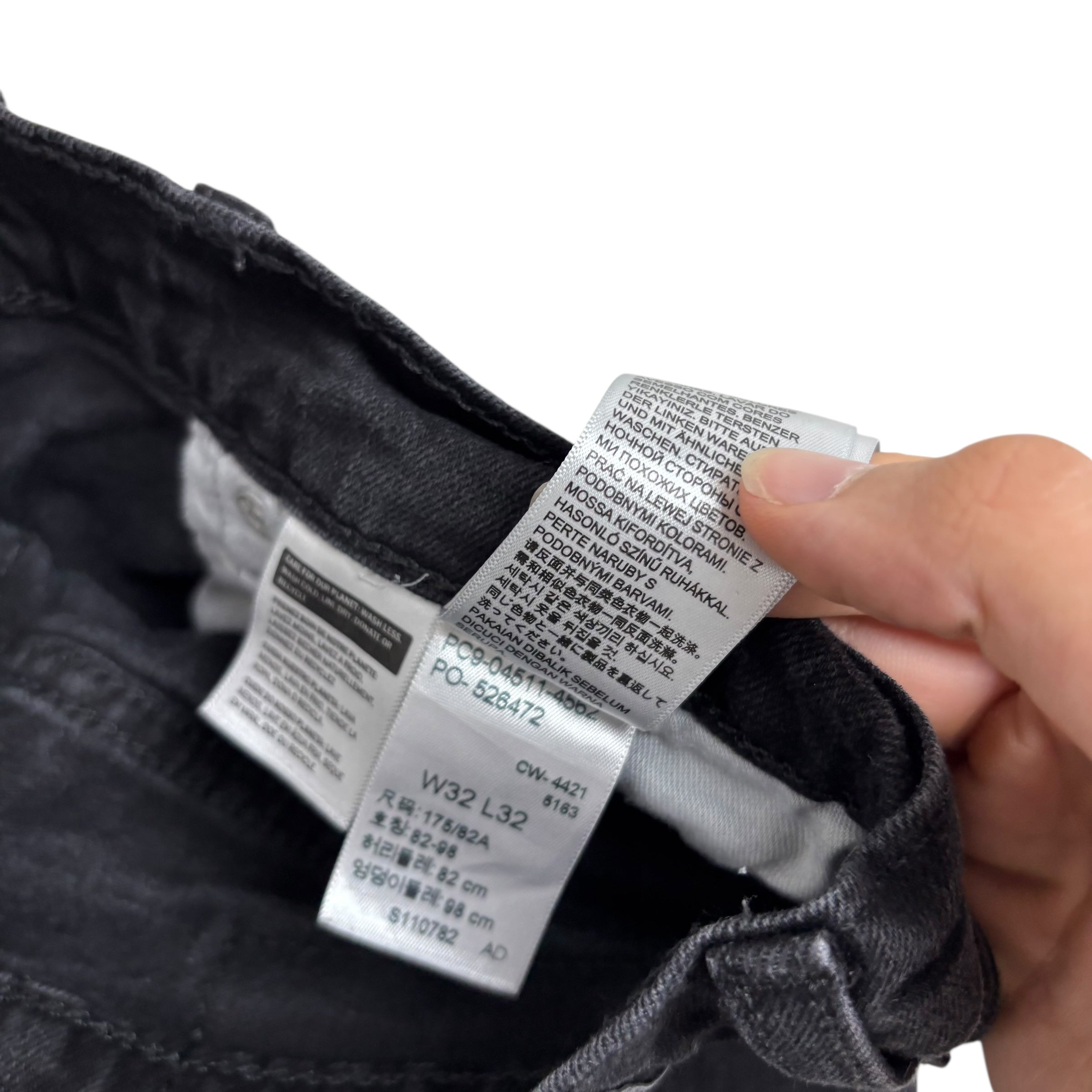 Levis 511 Jeans W30 L31 Mens Black Slim Fit Stretch Denim (E)