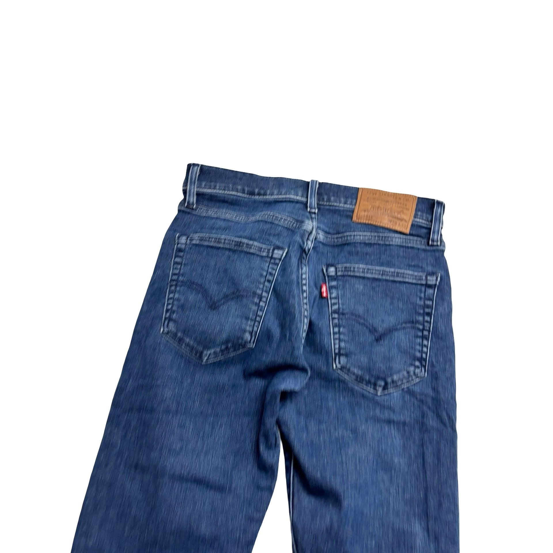 Levis 512 Jeans W28 L32 Mens Navy Blue Slim Tapered Fit Stretch Denim (E)