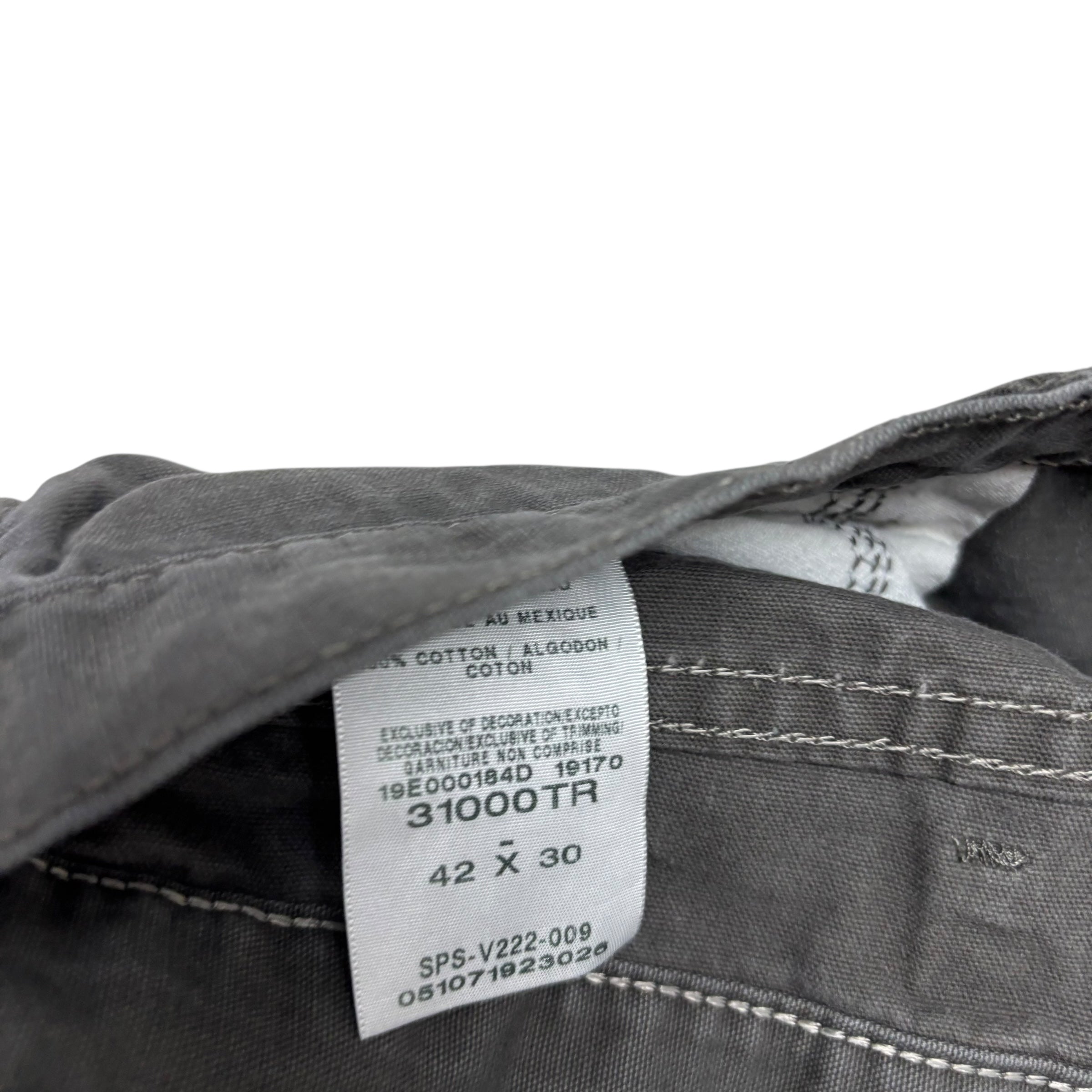 Wrangler Trousers W42 L30 Mens Grey Regular Straight Fit Pants (E)