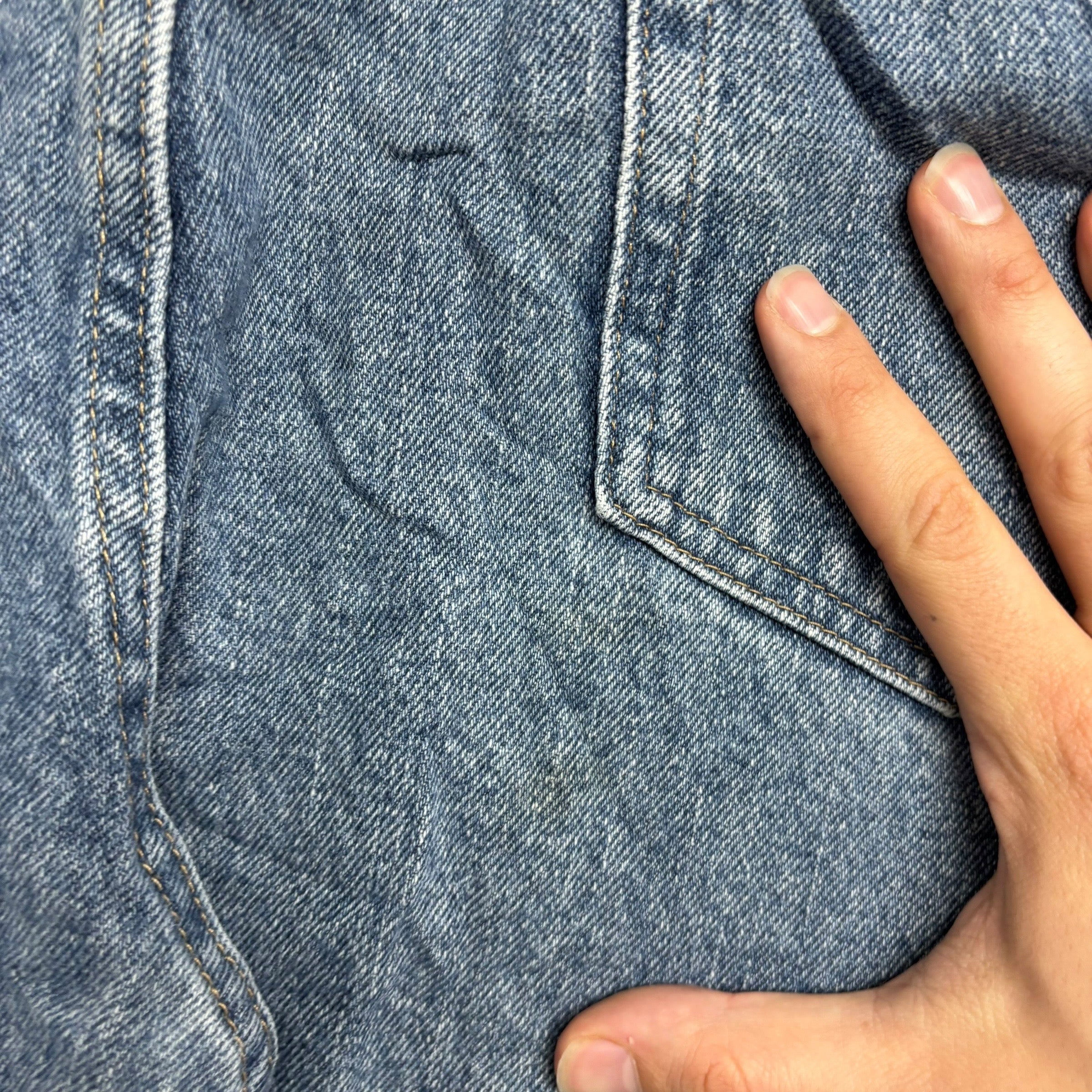 Wrangler Jeans W38 L33 Mens Light Blue Regular Straight Fit Denim