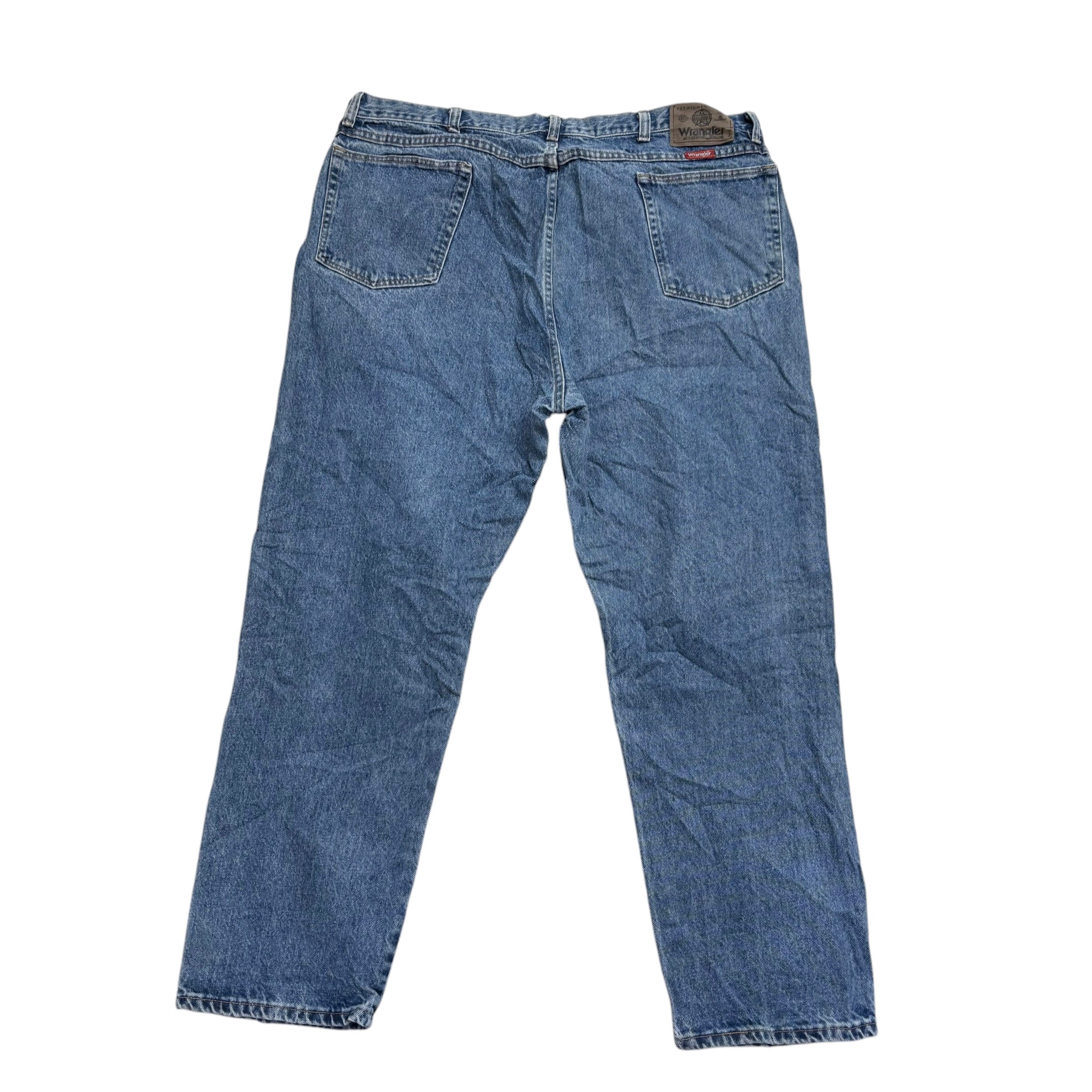Wrangler Jeans W40 L30 Mens Mid Blue Regular Straight Fit Vintage Denim (E)